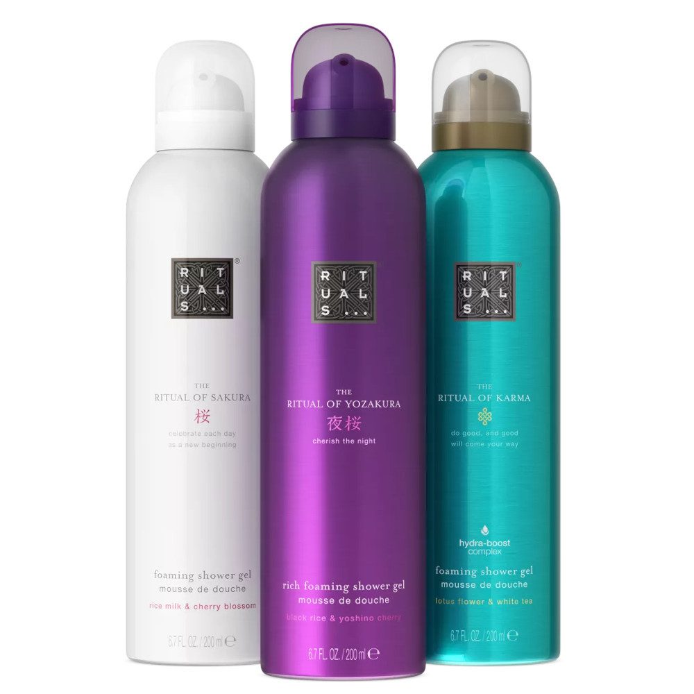 Rituals Duschgel von Ritual of Sakura, Karma und Yozakura Vorteilspack 3x200 ml