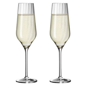 Dekomiro Champagnerglas Sternschliff Champus 4er-Set neu im Dekomiro Set, Kristallglas
