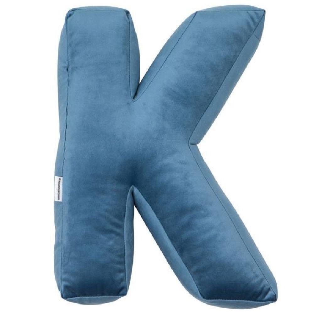 Home Kinderdaunenkissen Blau Betty's Buchstabenkissen (40cm), K