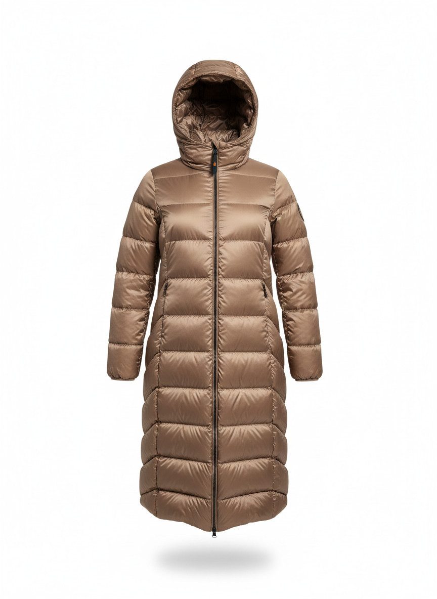 Parajumpers Daunenmantel PJS LEAH - Daunenmantel MIT KAPUZE extra lang für Damen Sun Kissed
