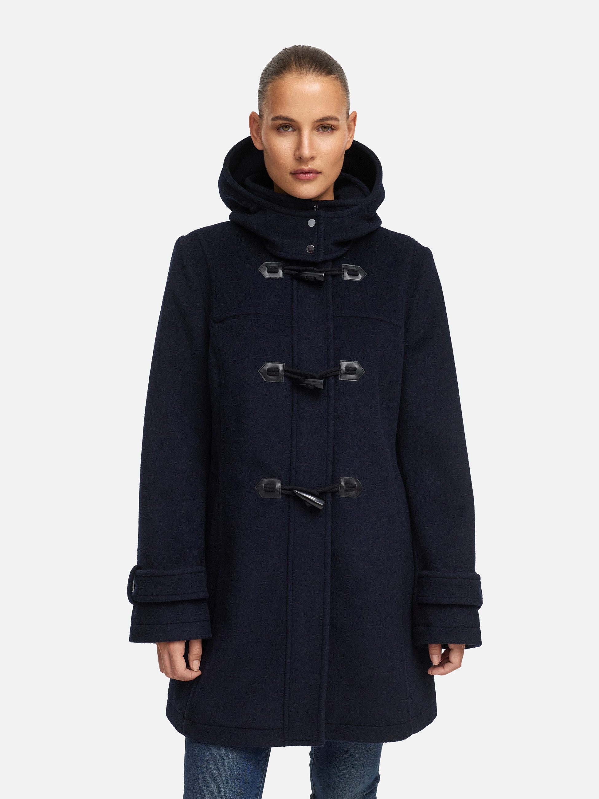 Manisa Dufflecoat mit abnehmbarer Kapuze und günstig online kaufen