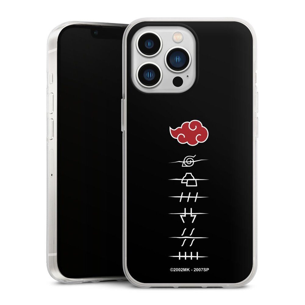 DeinDesign Handyhülle Akatsuki Offizielles Lizenzprodukt Naruto Shippuden, Apple iPhone 13 Pro Silikon Hülle Bumper Case Handy Schutzhülle
