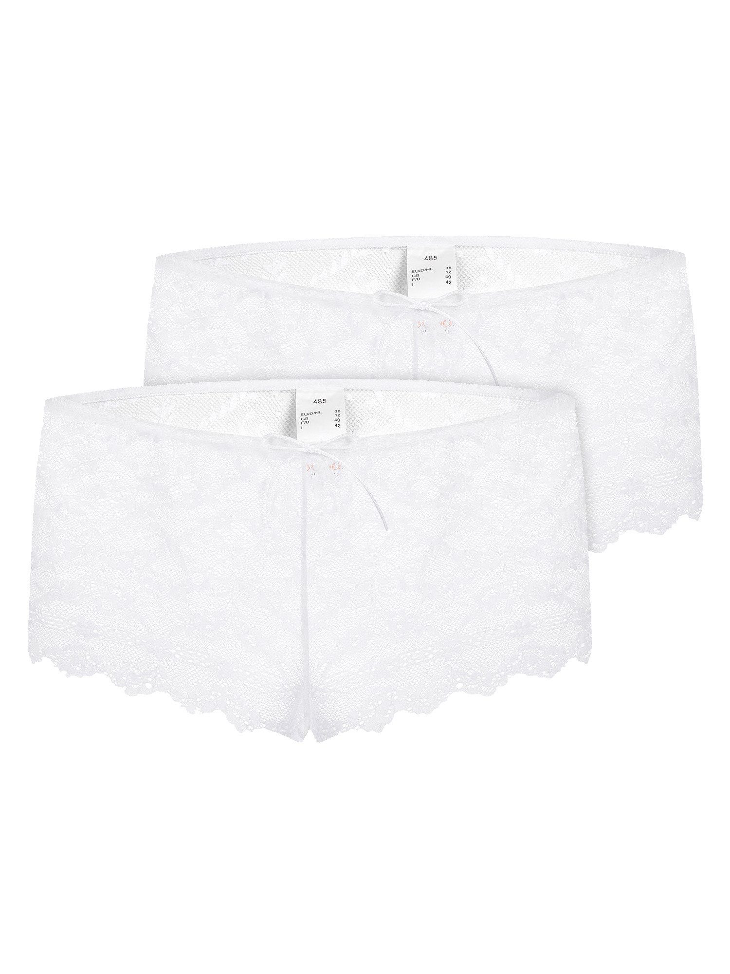 Susa Panty 2er Pack Panty Wiesn Zauber (Packung, 2-St) mit Stickerei im zarten Blumenmuster, B- mit Zierschleife