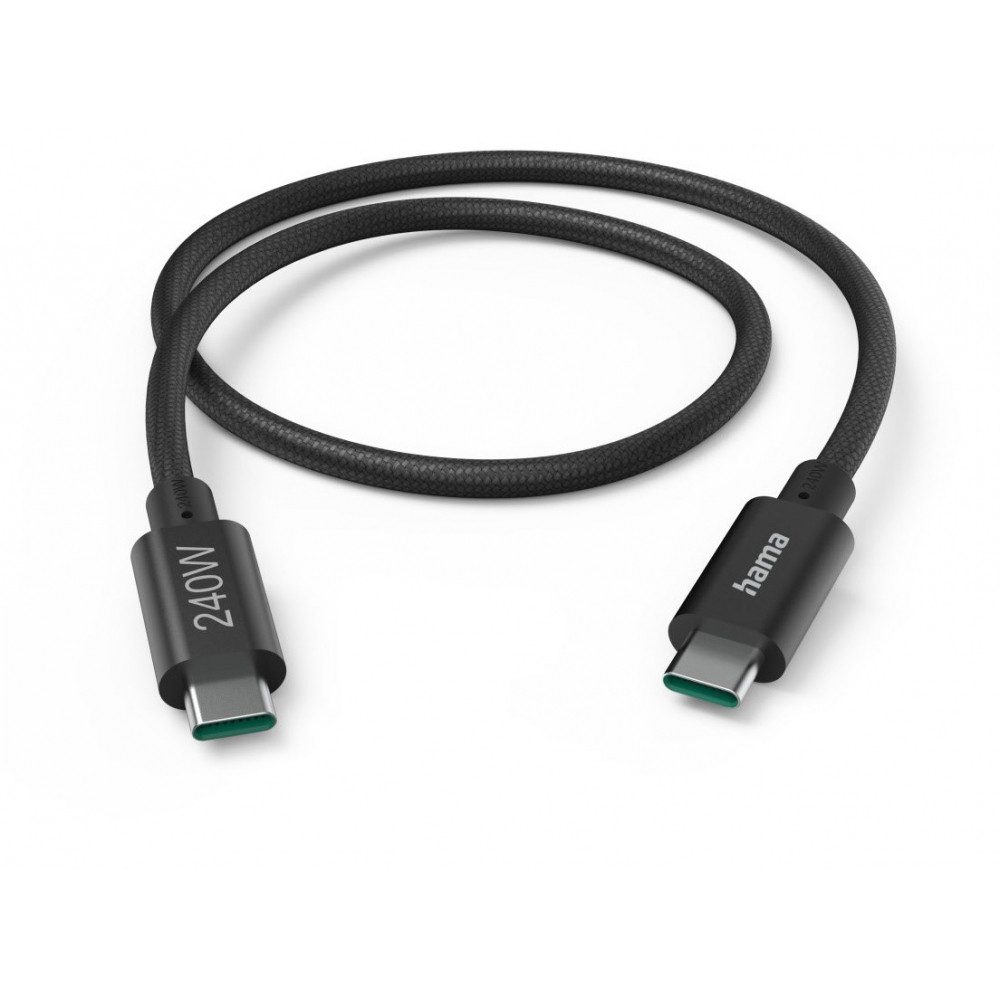Hama Hama USB-C-Kabel 1,5m schwarz - Datenkabel Adapter USB-C, HDMI, Klinke, Wasserfest und stoßfest
