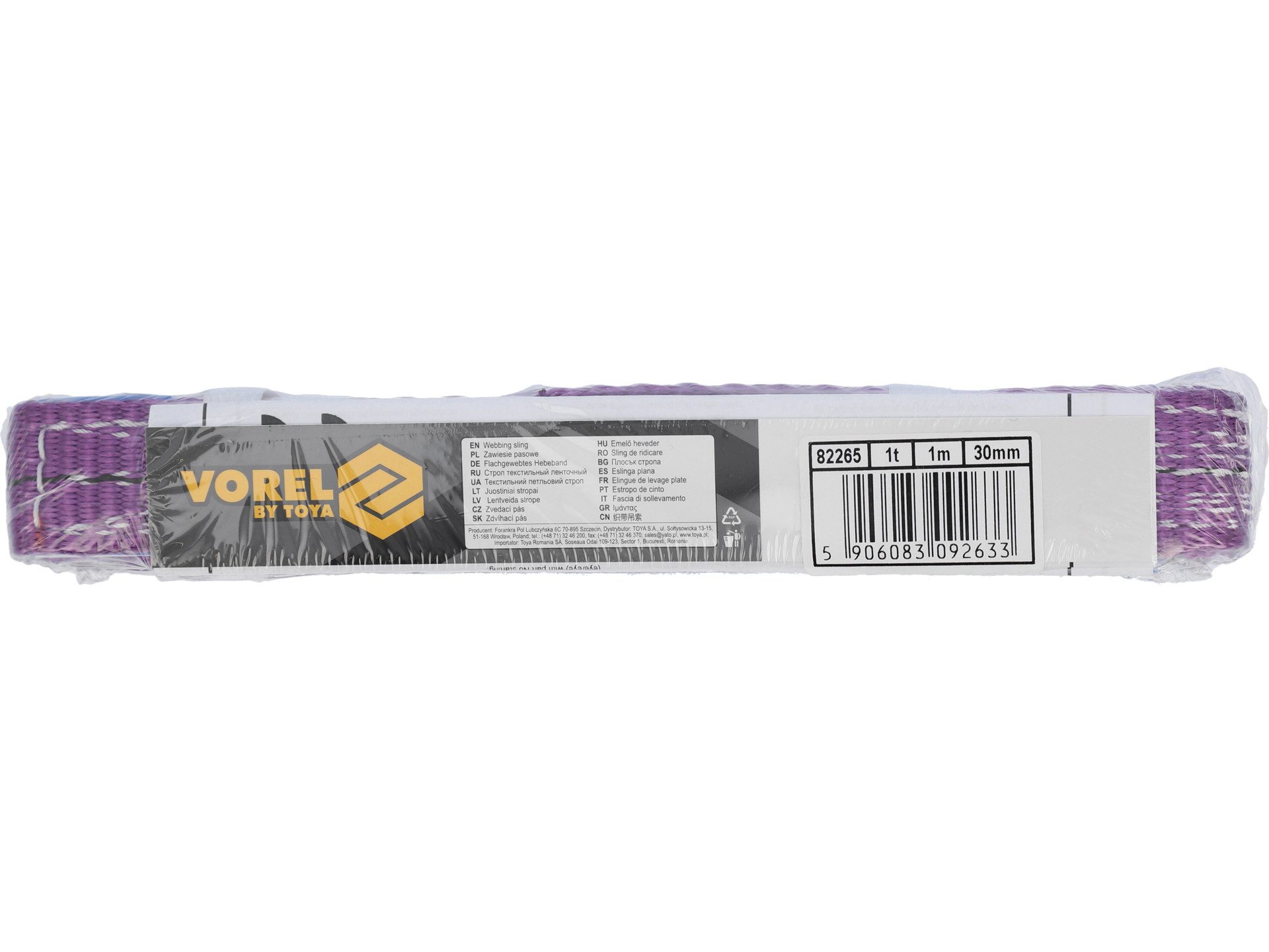 TRIZERATOP Gepäckgurt Textil-Hebeband 1t 1m mit verstärkten Schlaufen, (Textil-Hebeband 1t 1m mit verstärkten Schlaufen)