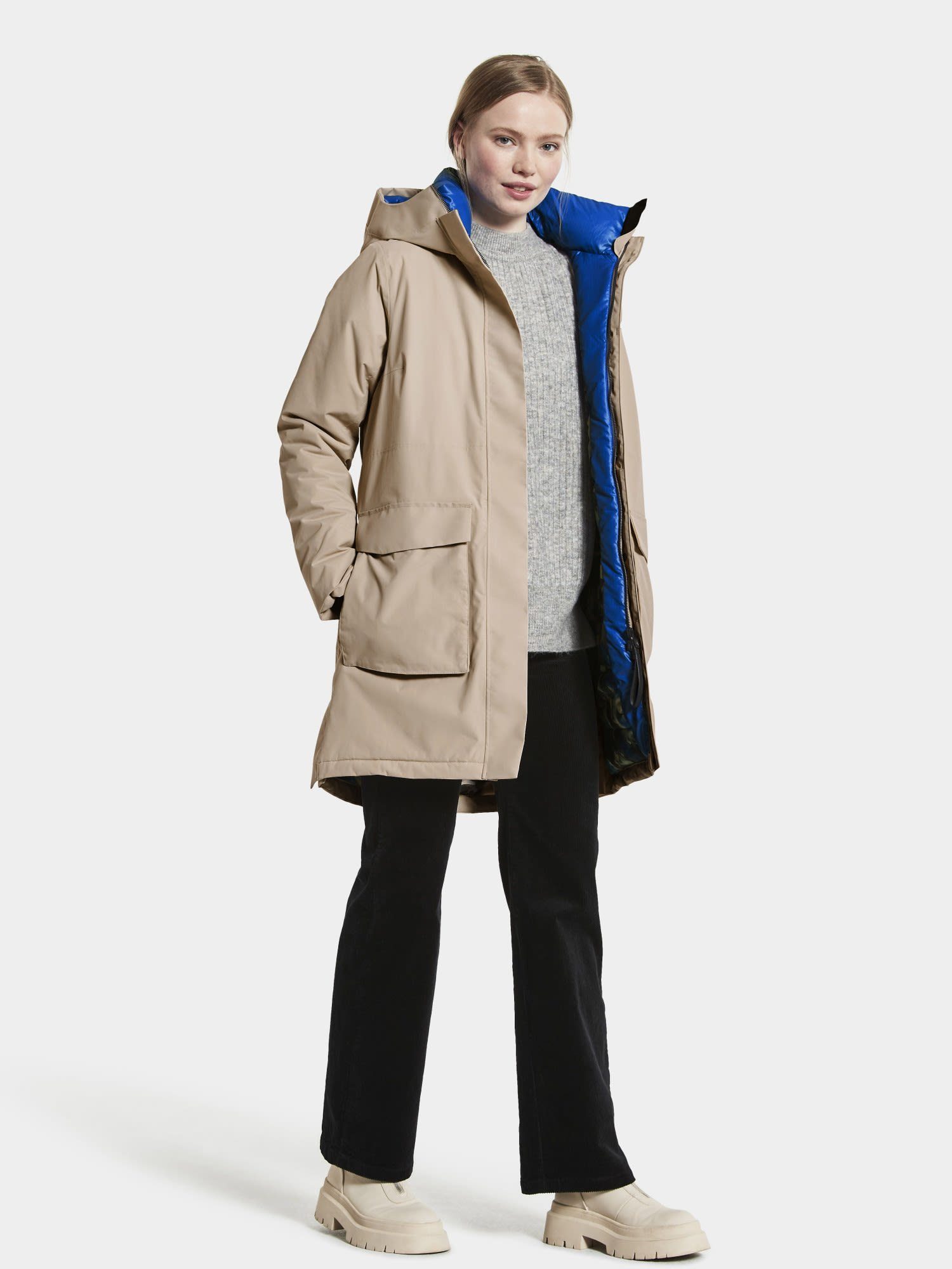 Parka Parka Parka W Didriksons Didriksons 2 Damen Leya Beige Clay