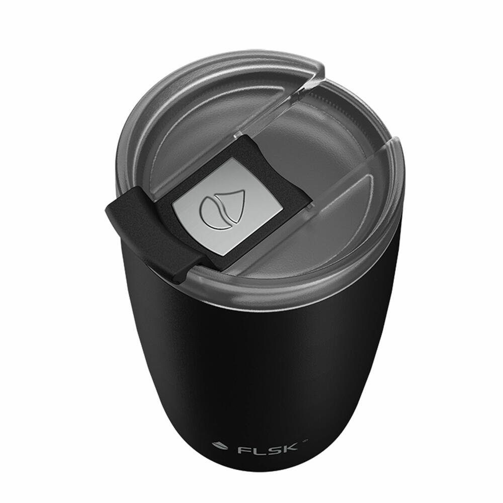 FLSK Coffee-to-go-Becher CUP Black 350 ml, Edelstahl