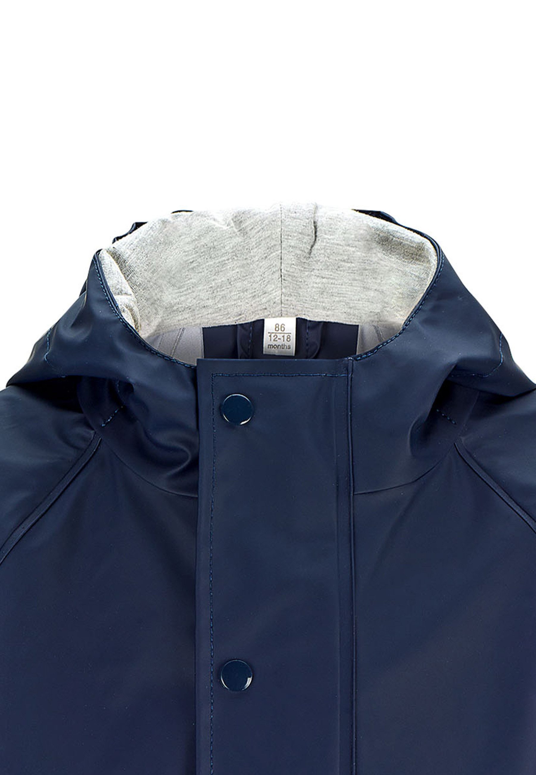 Sterntaler® Regenjacke Regenjacke ungefüttert uni (1-St) Wasserdichte Regenjacke mit verschweißten Nähten, Reflektoren & Zipper