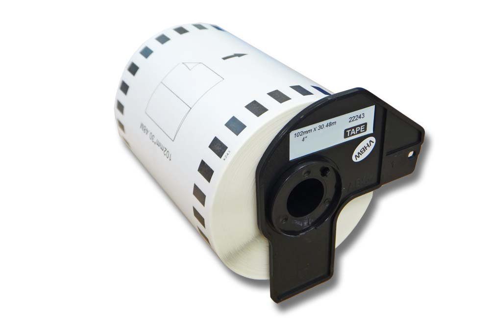 vhbw Etikettenpapier passend für Brother PT QL-1050, QL1050N, QL-1060, QL1060N, QL-500