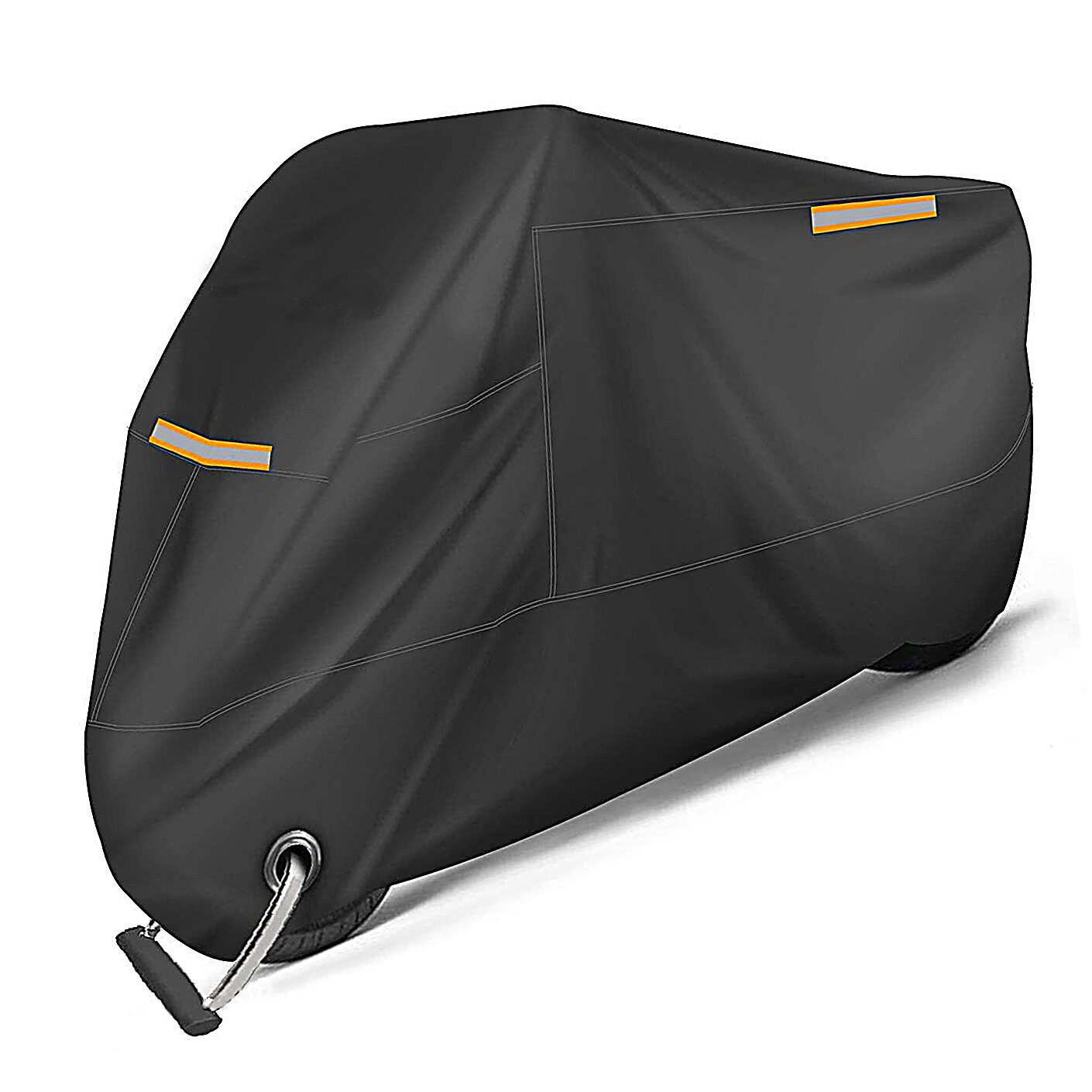 HAUSS SPLOE Fahrradschutzhülle Motorradabdeckung Verdeck Schutzhülle Abdeckhaube (mit Verriegelungsloch und verstellbarem Gummiband, 1-St., 265x105x125 Fahrrad Garage Schutzhülle Abdeckplane Fahrradplane), Wetterfest Winterfest Oxford Regenschutz Schutzbezug Motorrad Fahrrad