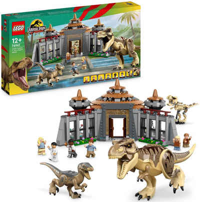 LEGO® Konstruktionsspielsteine Angriff des T. rex und des Raptors aufs Besucherzentrum (76961), (693 St), LEGO® Jurassic Park; Made in Europe
