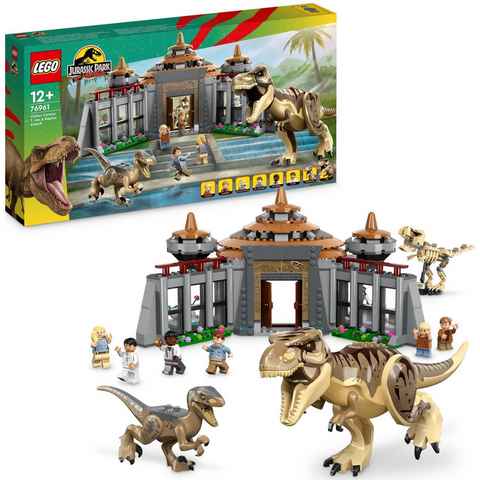 LEGO® Konstruktionsspielsteine Angriff des T. rex und des Raptors aufs Besucherzentrum (76961), (693 St), LEGO® Jurassic Park; Made in Europe