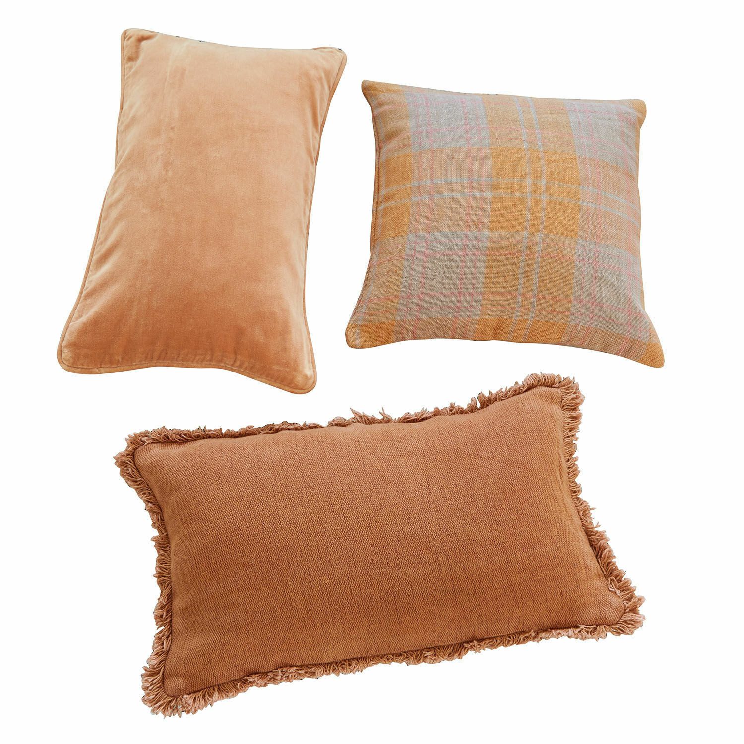 Mirabeau Kissenhülle Kissenhülle 3er Set Léonille terrakotta günstig online kaufen