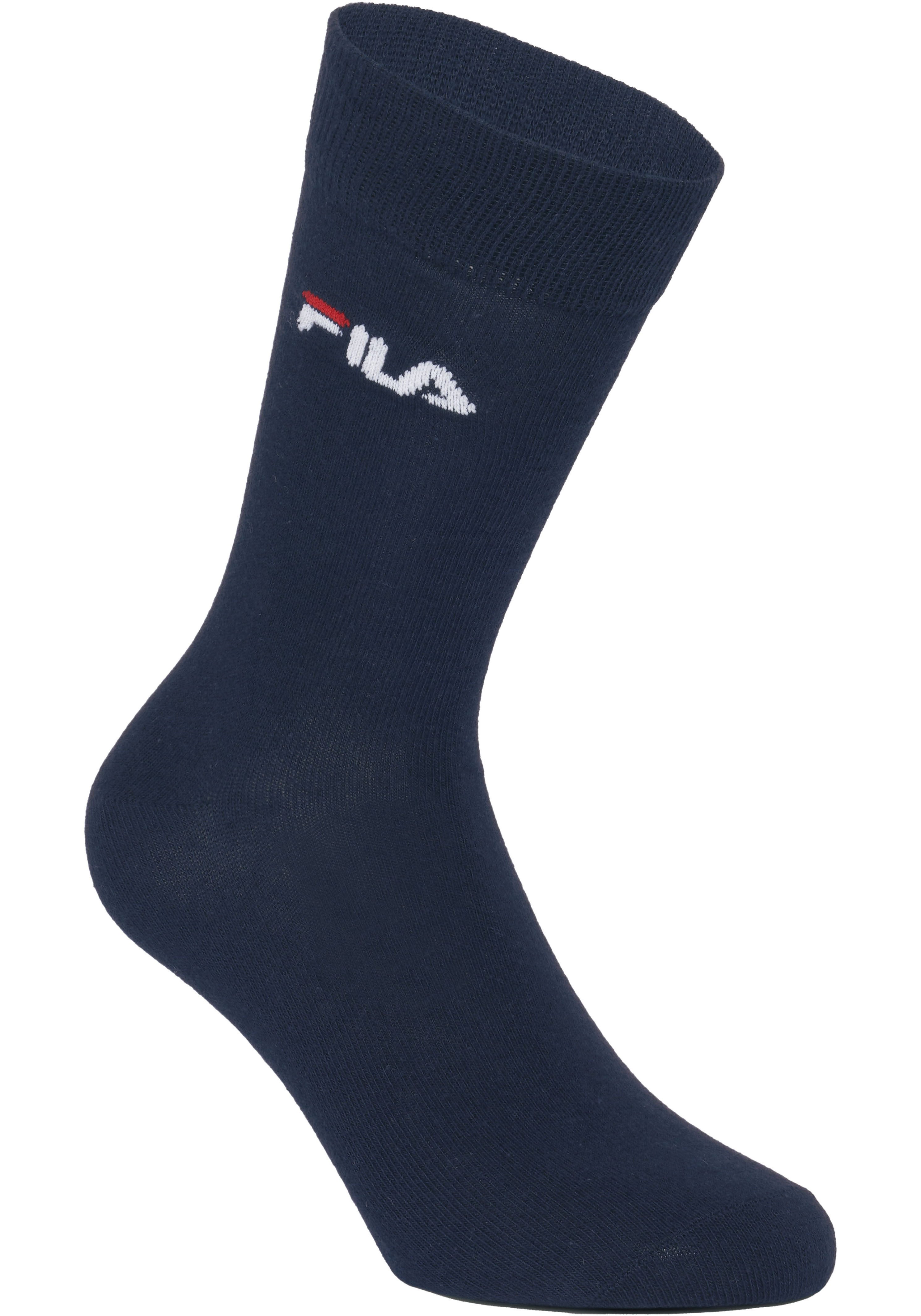 Fila Socken UNISEX LIFESTYLE PLAIN SOCKS (6-Paar, 6 Paar) mit eingestrickem Logo – Bild 3 von 5