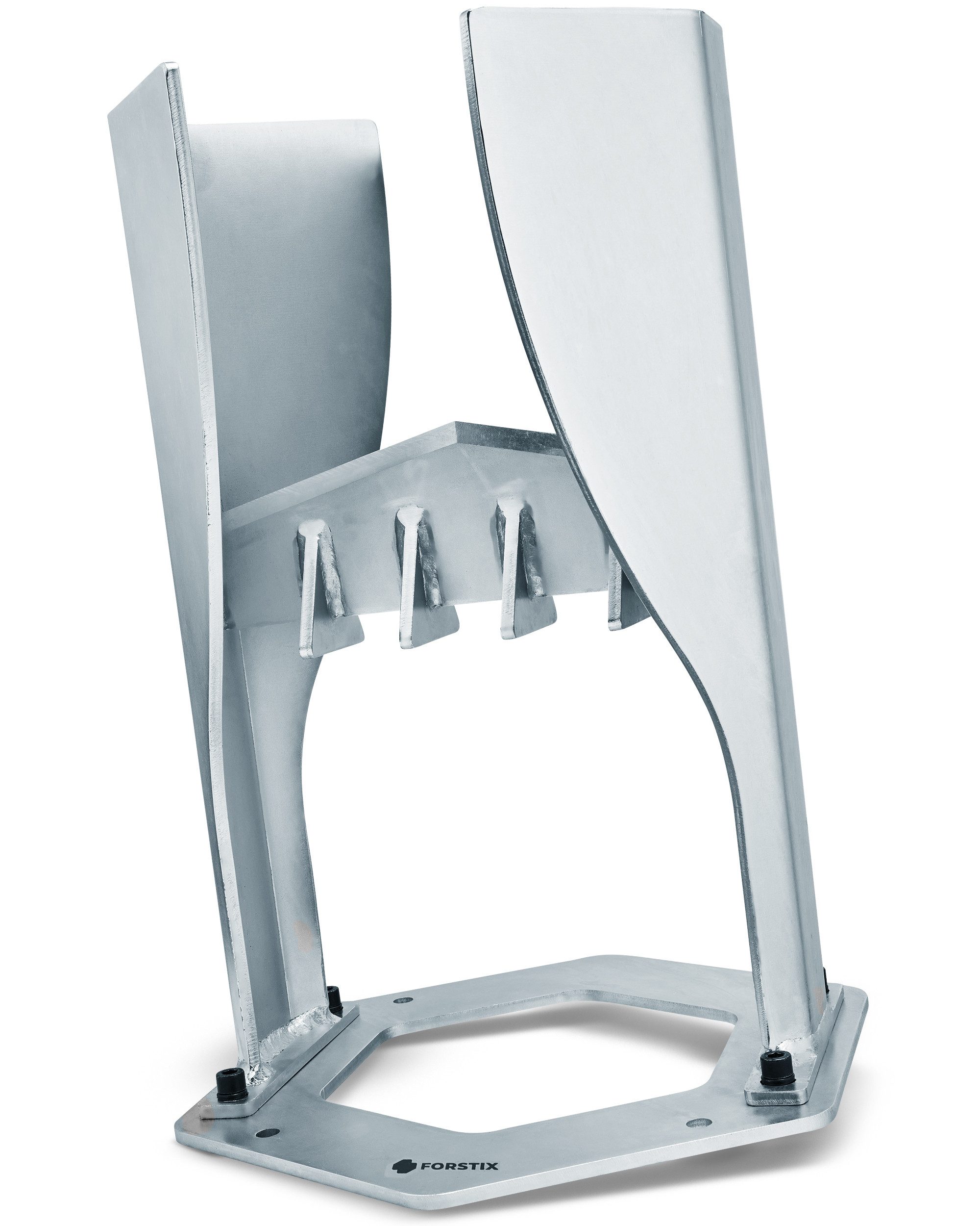FORSTIX® Holzspalter manuell [stehend] mechanischer Brenn- & Anzündholzspalter, Spaltgutdurchmesser bis 22 cm, (Einzelartikel), Kaltverzinkter Stahl, Höhe: 45cm