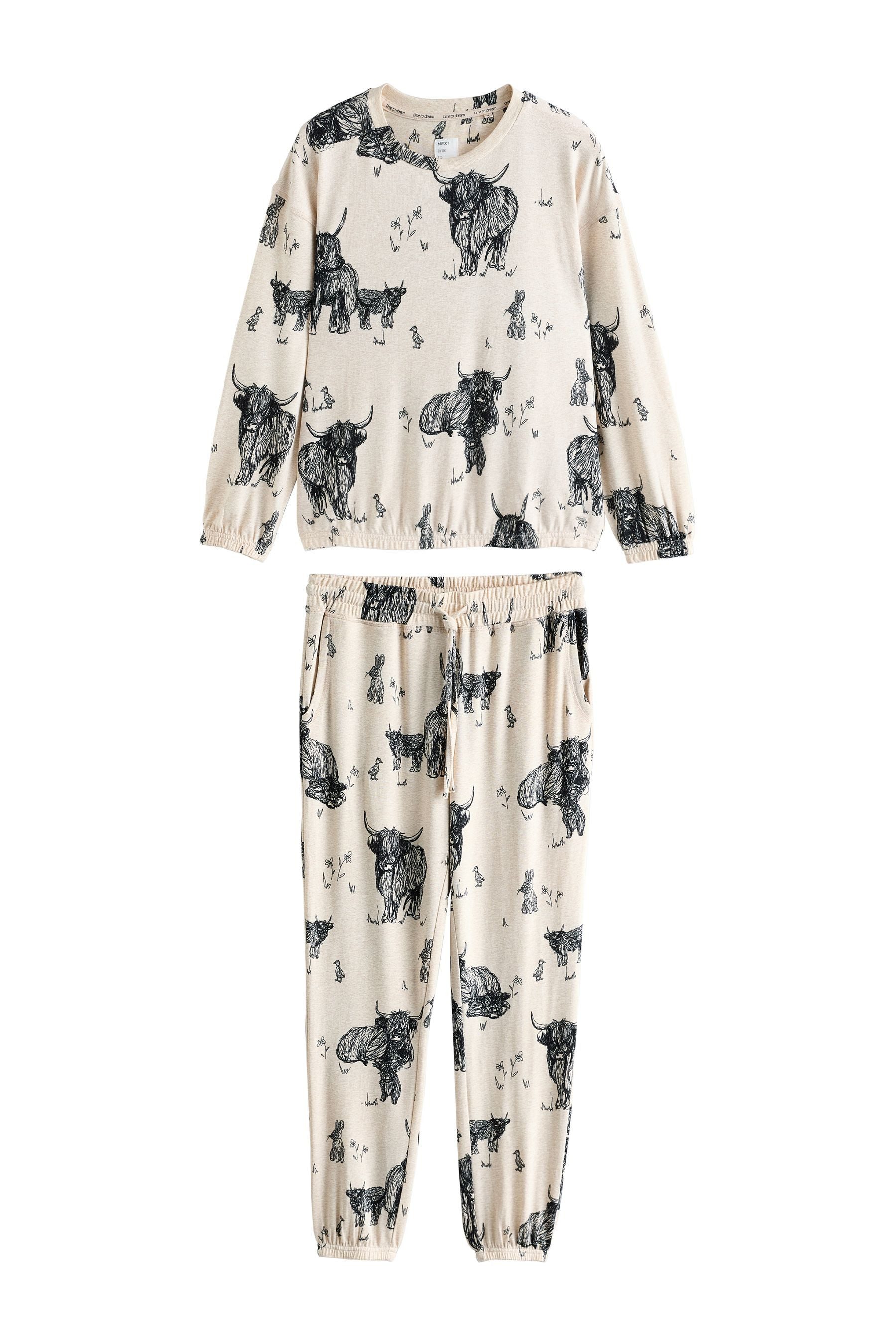Next Pyjama Weicher, langärmeliger Schlafanzug (2 tlg) günstig online kaufen