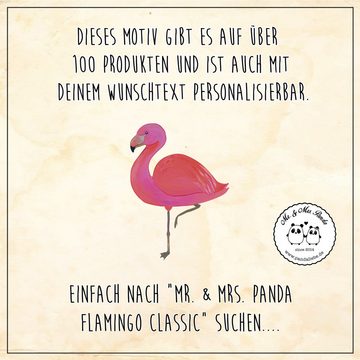 Mr. & Mrs. Panda Handtuch Flamingo Classic - Weiß - Geschenk, Gästetuch, Spruch, für mich, Spor, (1-St), Strahlende Farben