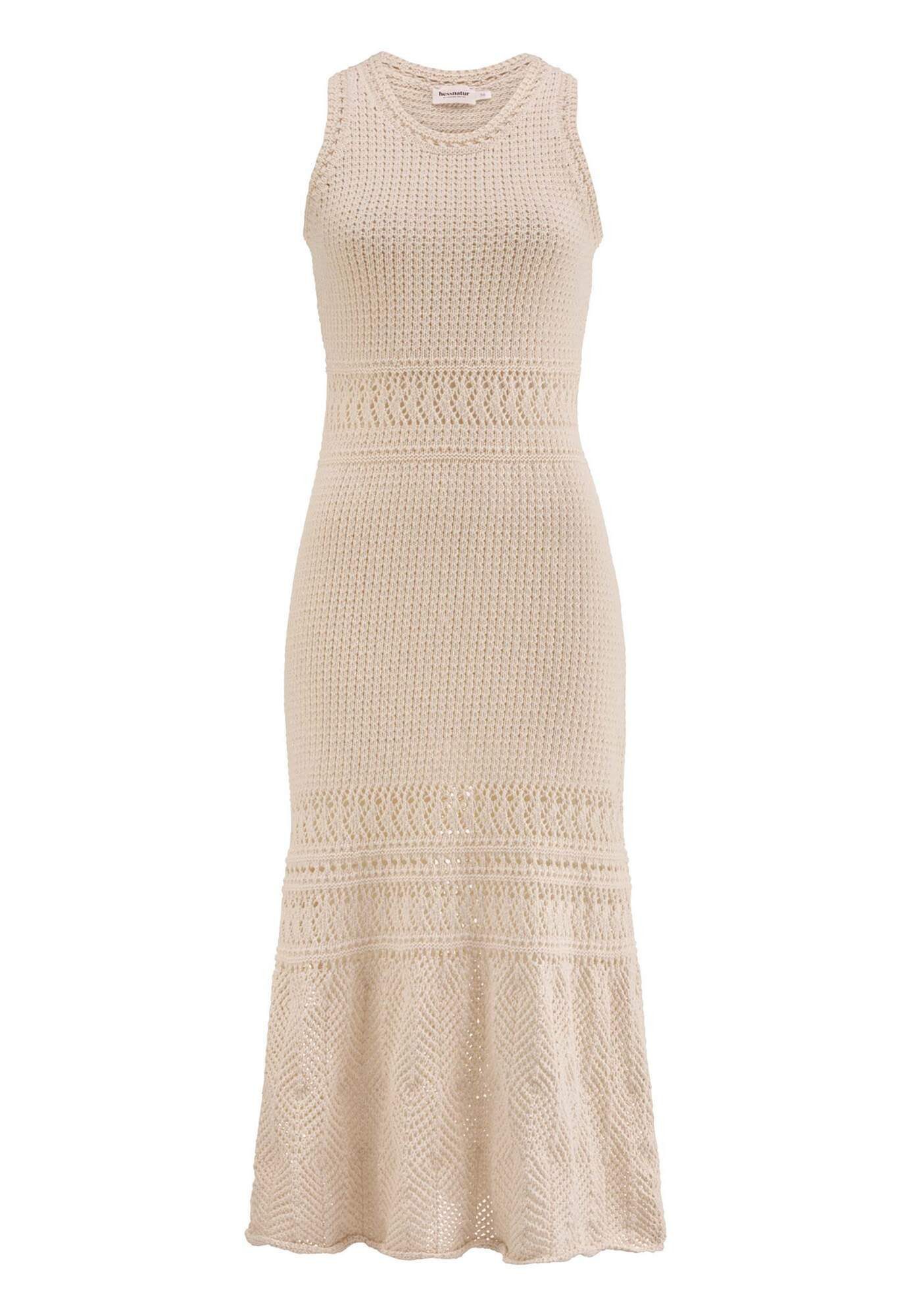 Hessnatur Strickkleid aus reiner Bio-Baumwolle (1-tlg) günstig online kaufen