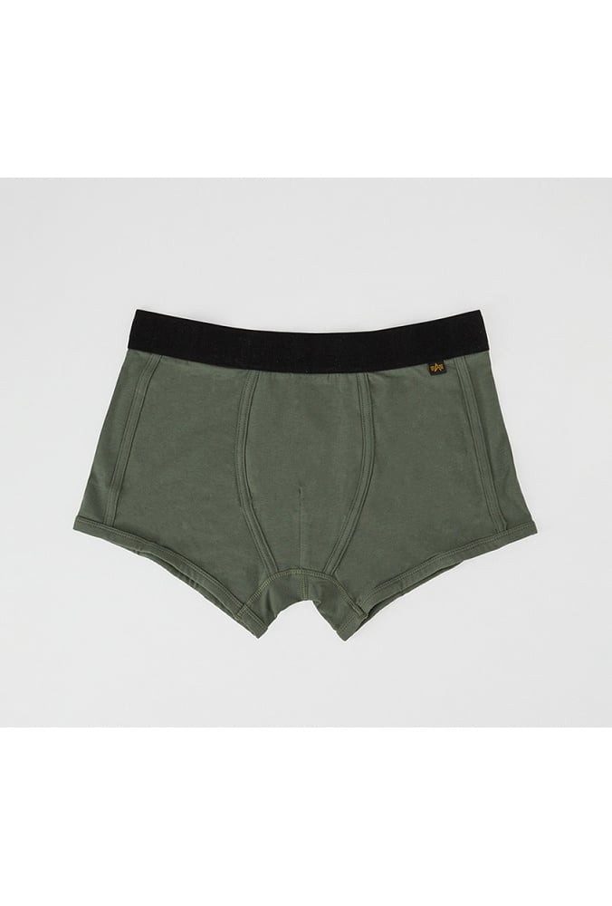 Alpha Industries Boxershorts Al Tape dunkelgrün/schwarz Herren - 2er Pack günstig online kaufen