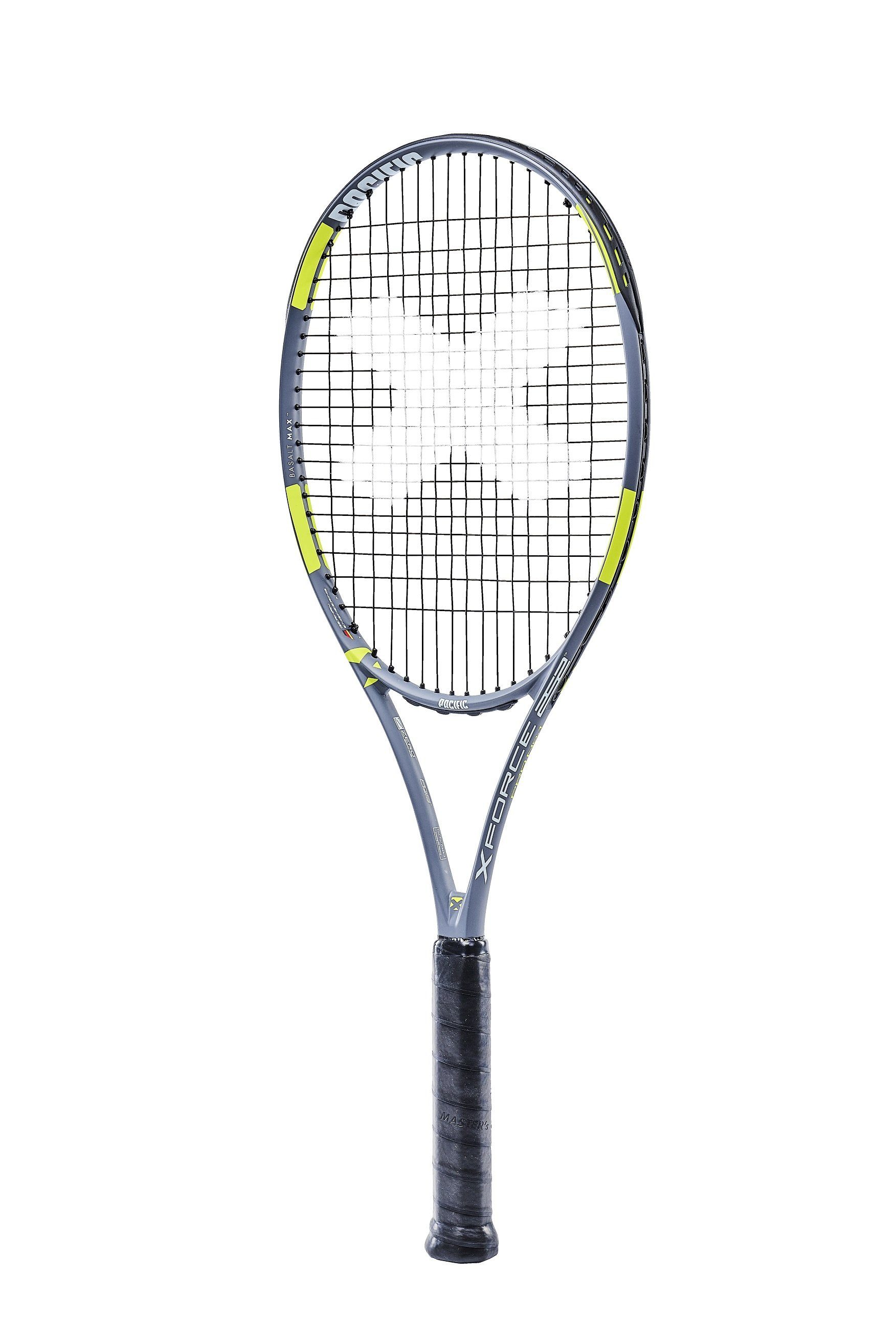 Pacific Tennisschläger X Force Pro No. 1 98in/305g/Turnier 2023 grau/lime - unbesaitet