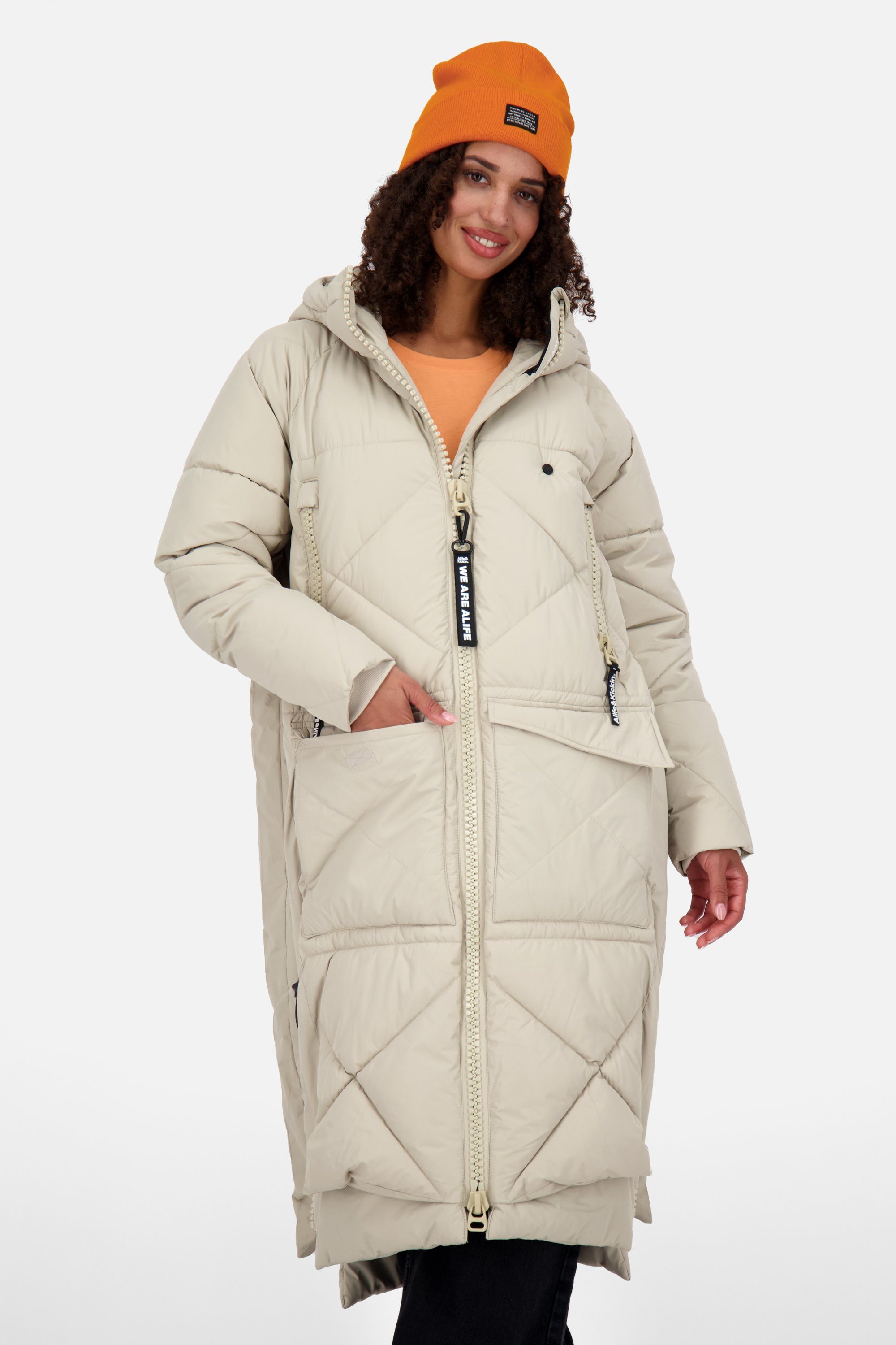 Alife & Kickin Winterjacke RitaAK A Puffer Coat Damen Winterjacke, Jacke pumice | Jacken