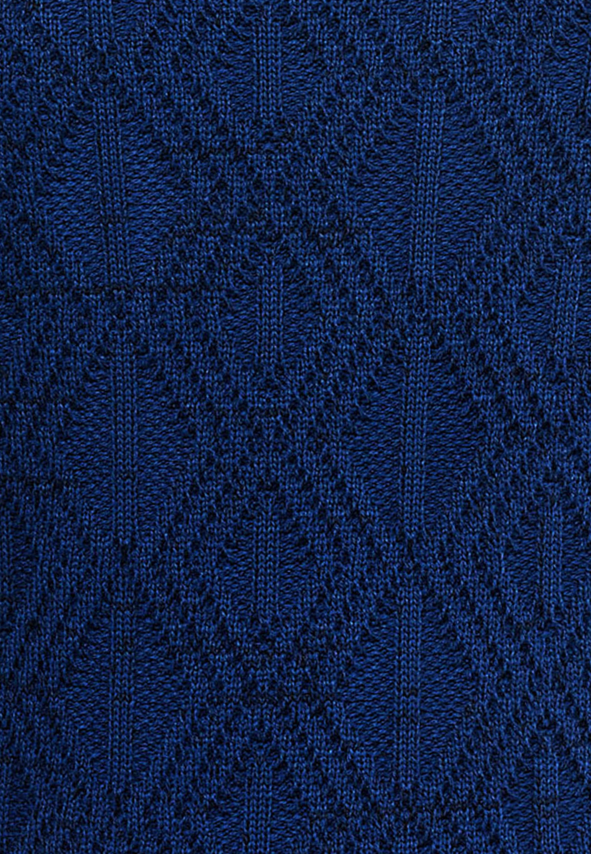 R-NEAL Rollkragenpullover Melierter Grobstrick Rollkragen-Pullover Business Büro Pullover