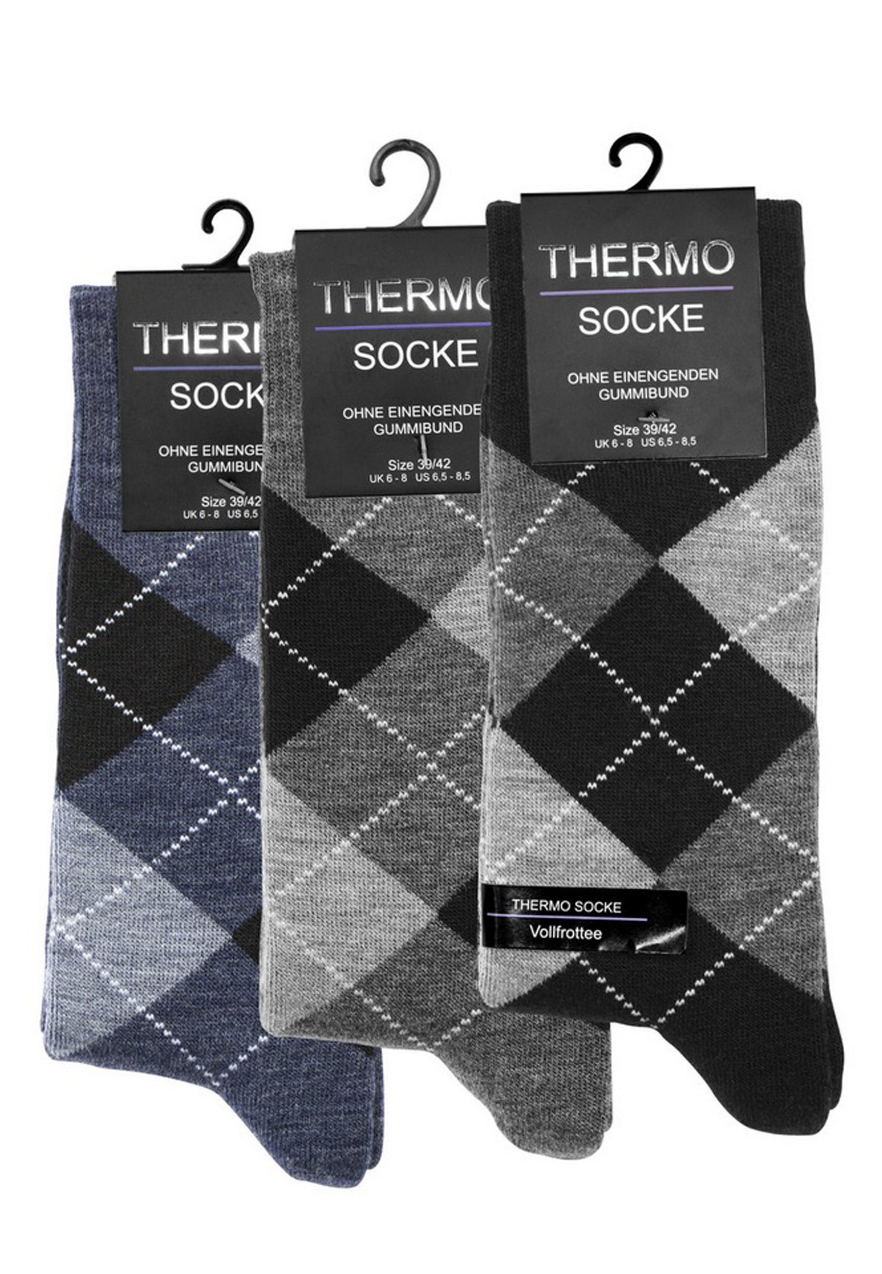 Cotton Prime® Socken (3-Paar) mit wärmenden Frottee – Bild 3 von 3