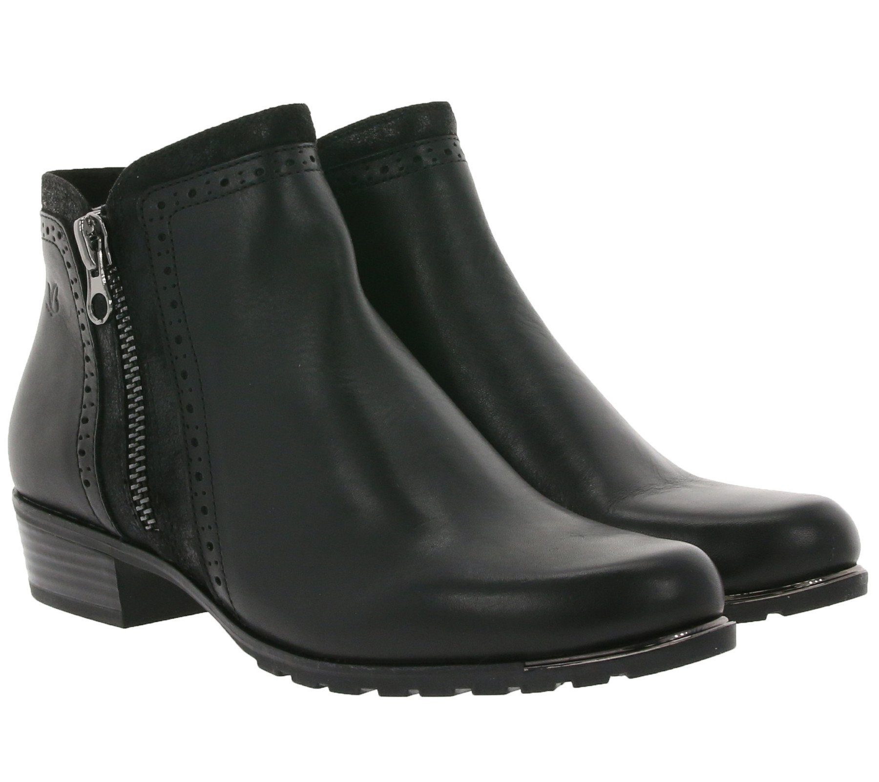 Caprice »CAPRICE Chelsea-Boots modische Damen Stiefeletten im leichten  Brogue-Stil Business-Schuhe Schwarz« Stiefelette online kaufen | OTTO