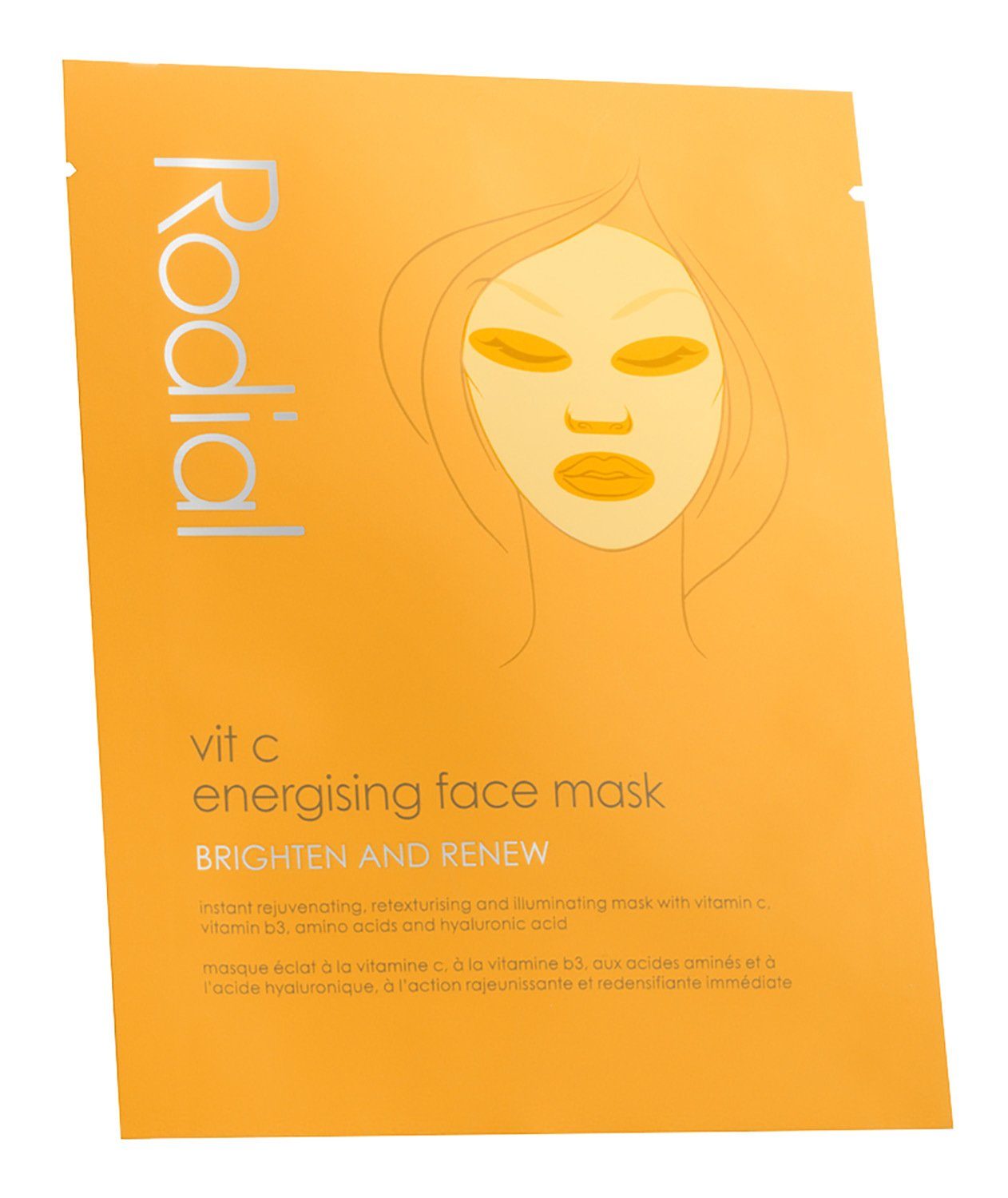 Rodial Gesichtsmaske Rodial Maske Vit C Cellulose Sheet Mask Vliesmaske mit Vitamin C für den Extra-Glow., 1-tlg.