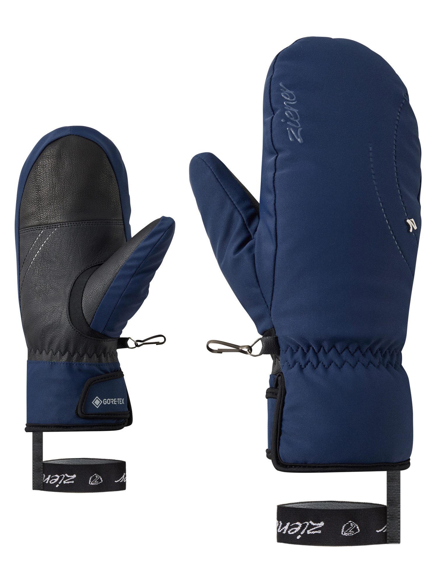 Ziener Fäustlinge KJELY-Z GORE‑TEX® + GORE‑TEX plus warm DAMEN wasserdicht, winddicht, atmungsaktiv, extra warm, Lederanteile