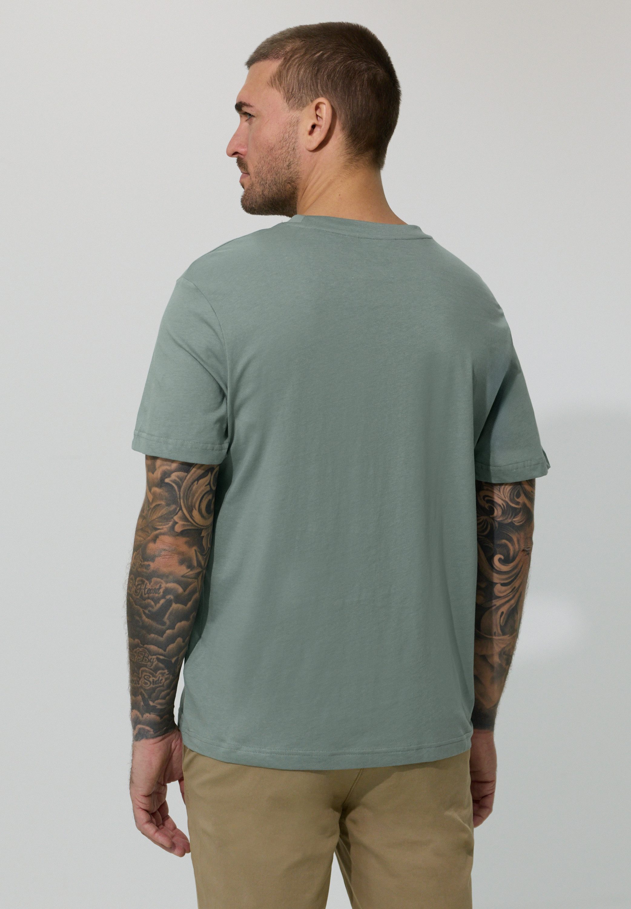 STREET ONE MEN T-Shirt aus reiner Baumwolle