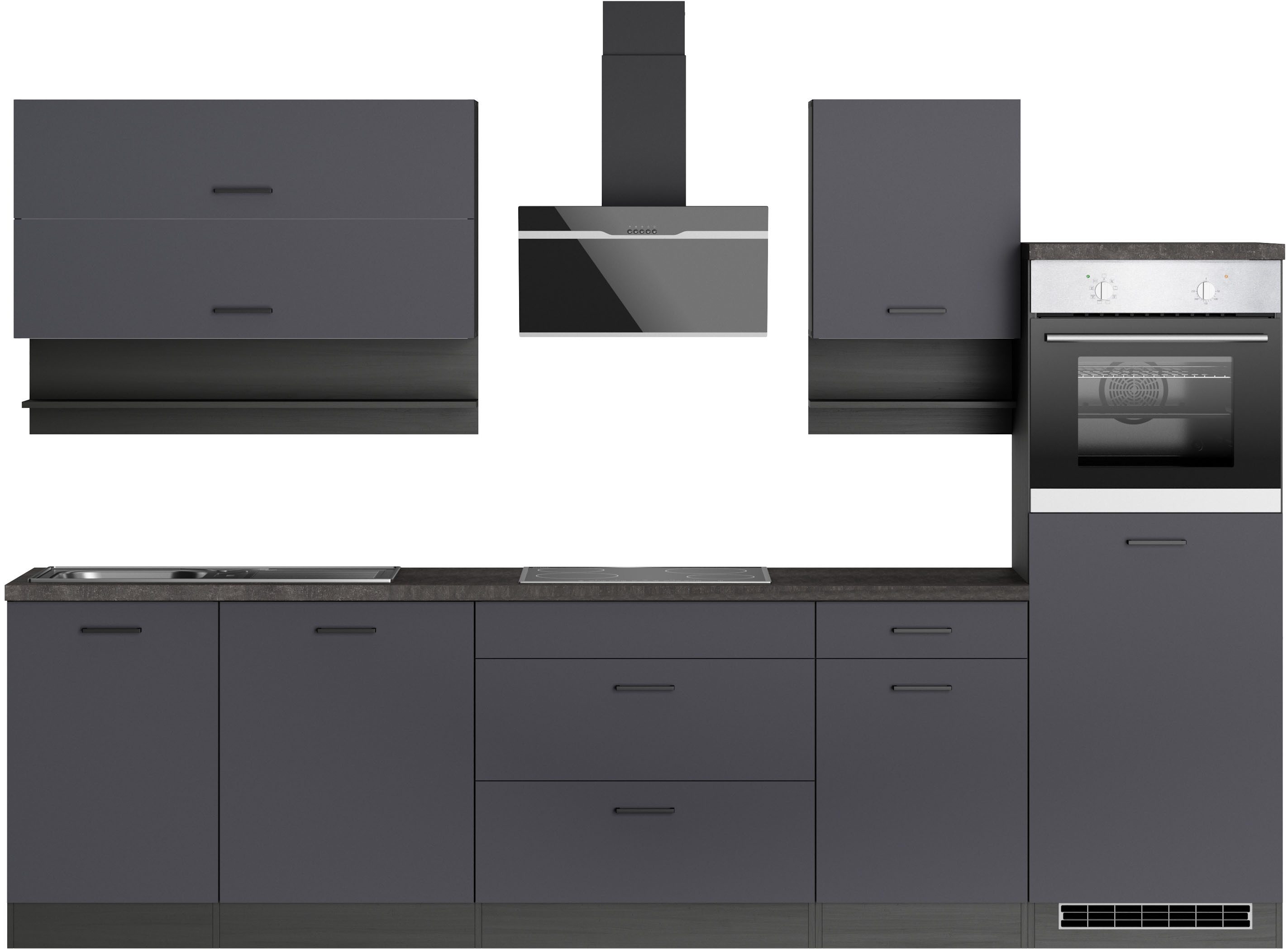 KOCHSTATION Küchenzeile KS-Frieda Breite 300 cm, günstig online kaufen