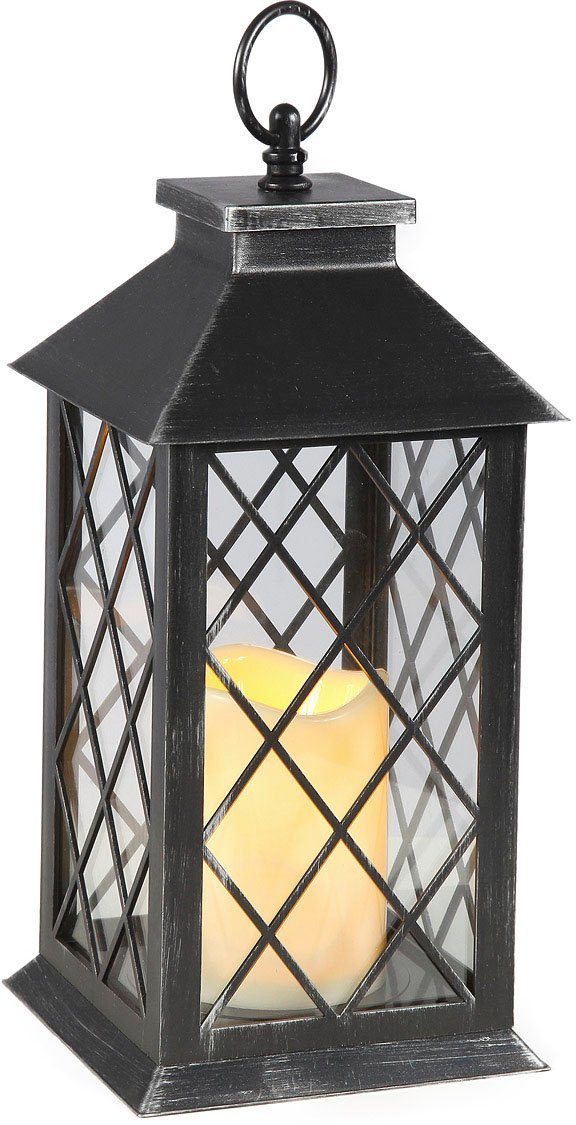 (1 Haus Ambiente inkl. Kerzenhalter - LED (H) St), cm 34 Kerzenlaterne Kerze Laterne Dekorativer