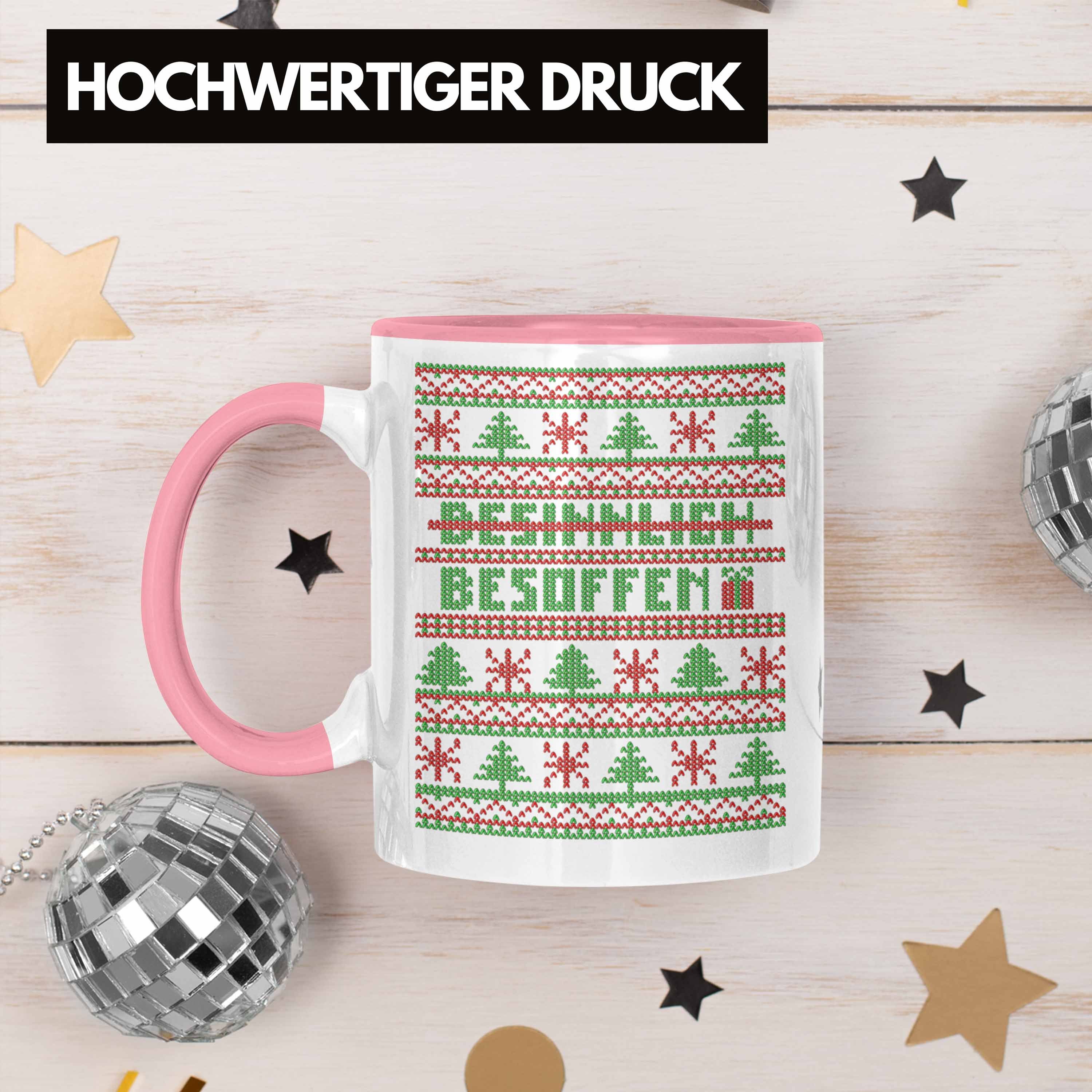 Trendation Tasse Trendation - Weihnachten Tasse Besinnlich Weihnachtstasse Weihnachtsta