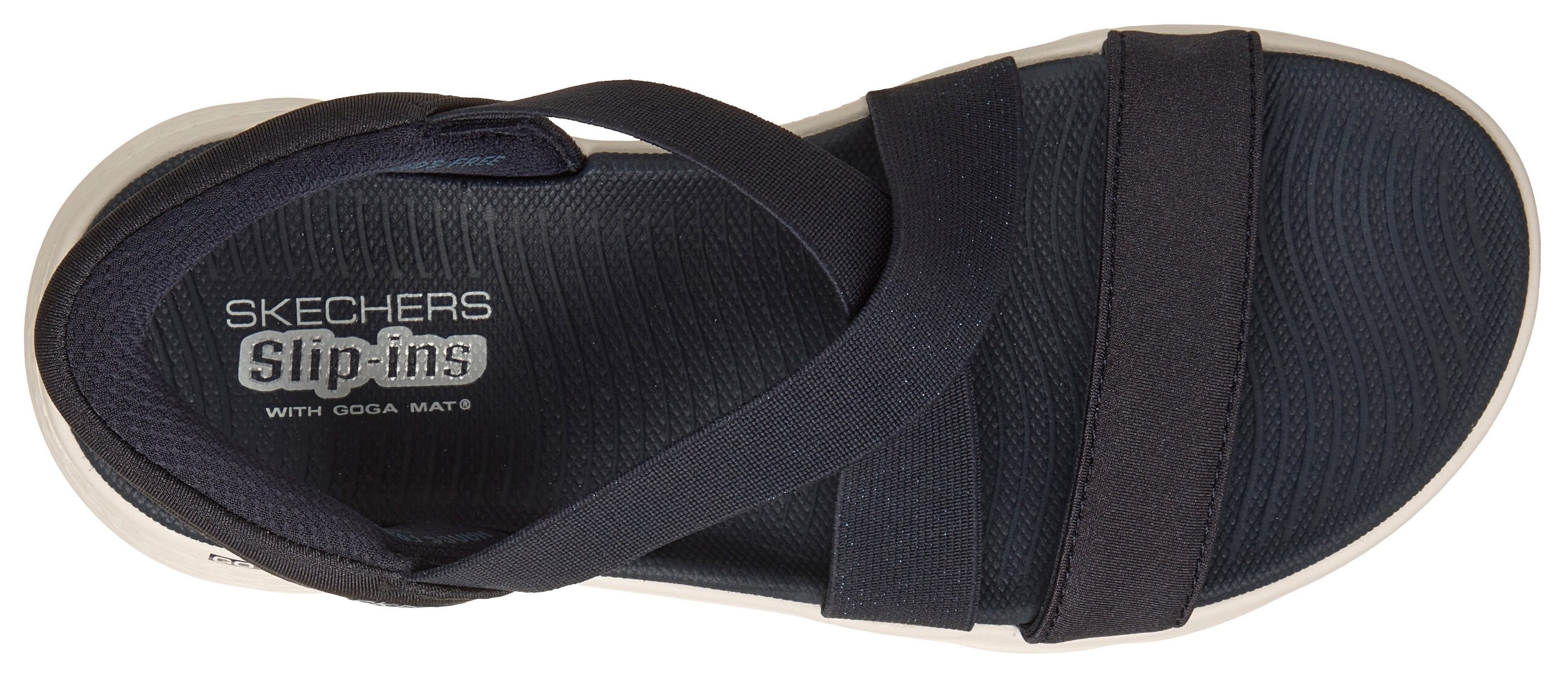 Skechers GO WALK FLEX SANDAL-GLIMMER UP Sandale Sommerschuh, Schlupfschuh mit Goga Mat Foatbed – Bild 5 von 5