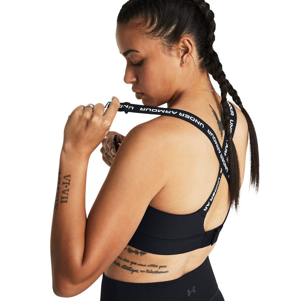 Under Armour® Sport-BH UA INFINITY HIGH 2.0 BRA elastischer Materialmix mit Elasthan, atmungsaktives Design