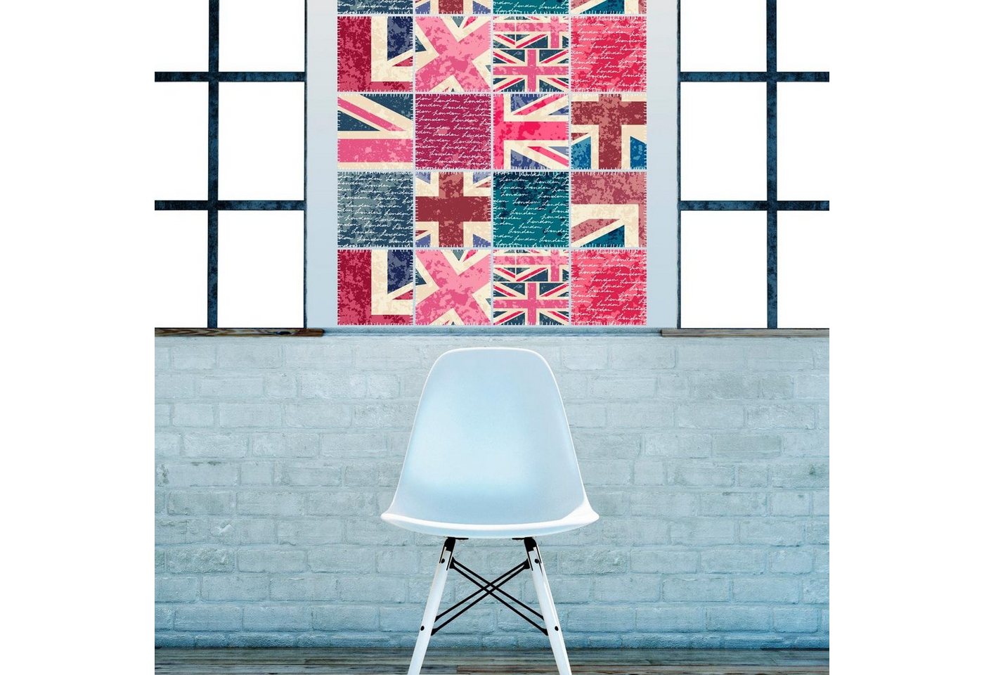 Thumbnail - queence Fliesenaufkleber England (12 St), Stickerfliesen, selbstklebend, Sticker, 12er Set
