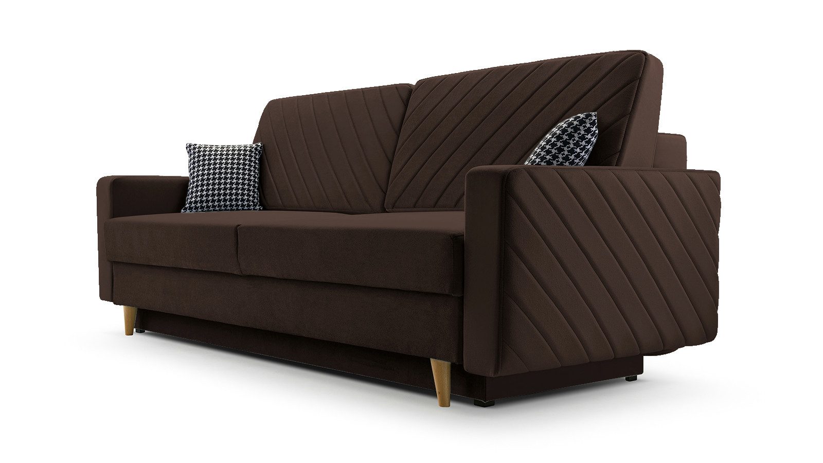 MOEBLO Schlafsofa CALIFORNIA, Sofa aus Samtstoff günstig online kaufen