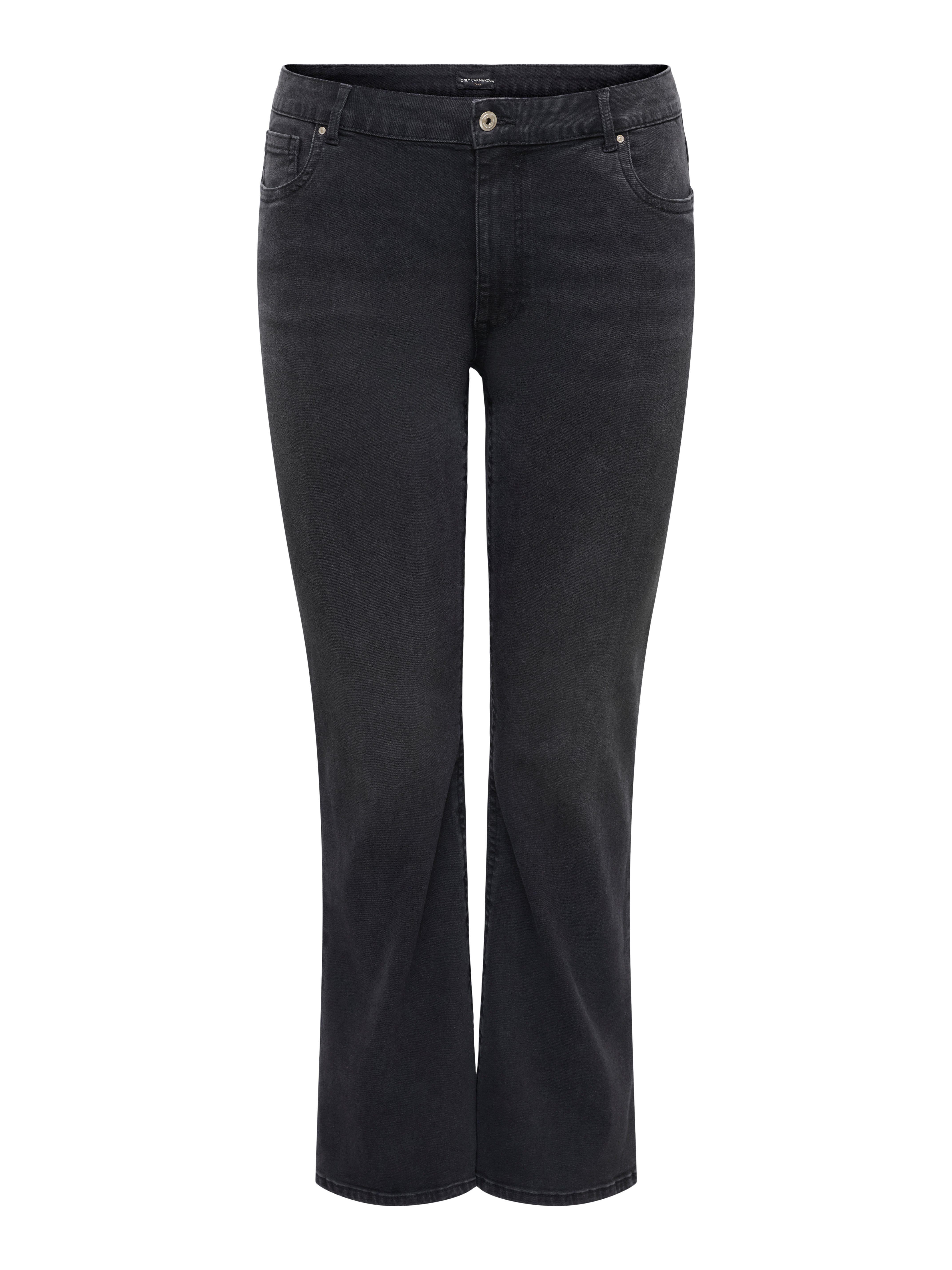 ONLY CARMAKOMA Bootcut-Jeans CARPHOEBE REG BACK POC FLA PIM342 NOOS Baumwollmischung, Regular Waist