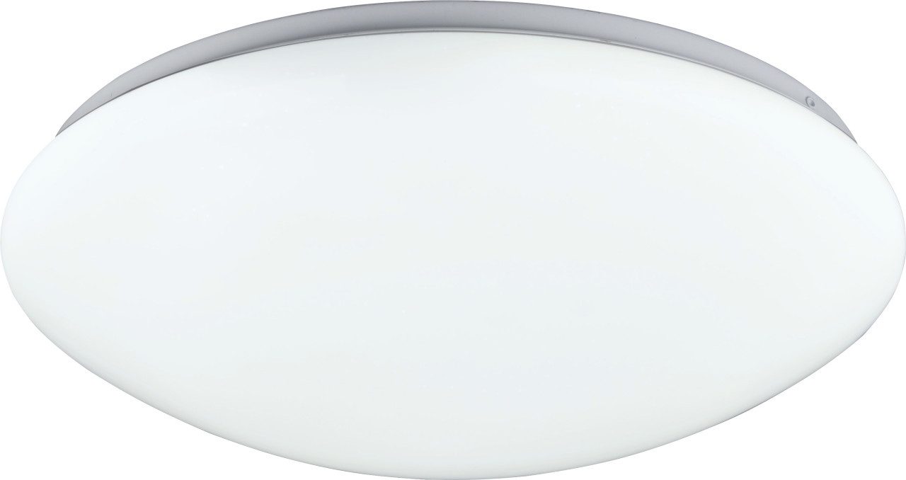 TRIO Leuchten Deckenleuchte Trio Leuchten LED Deckenleuchte Lukida 18W, weiß, Inkl. Leuchtmittel, Dimmbar ohne Bewegungsmelder