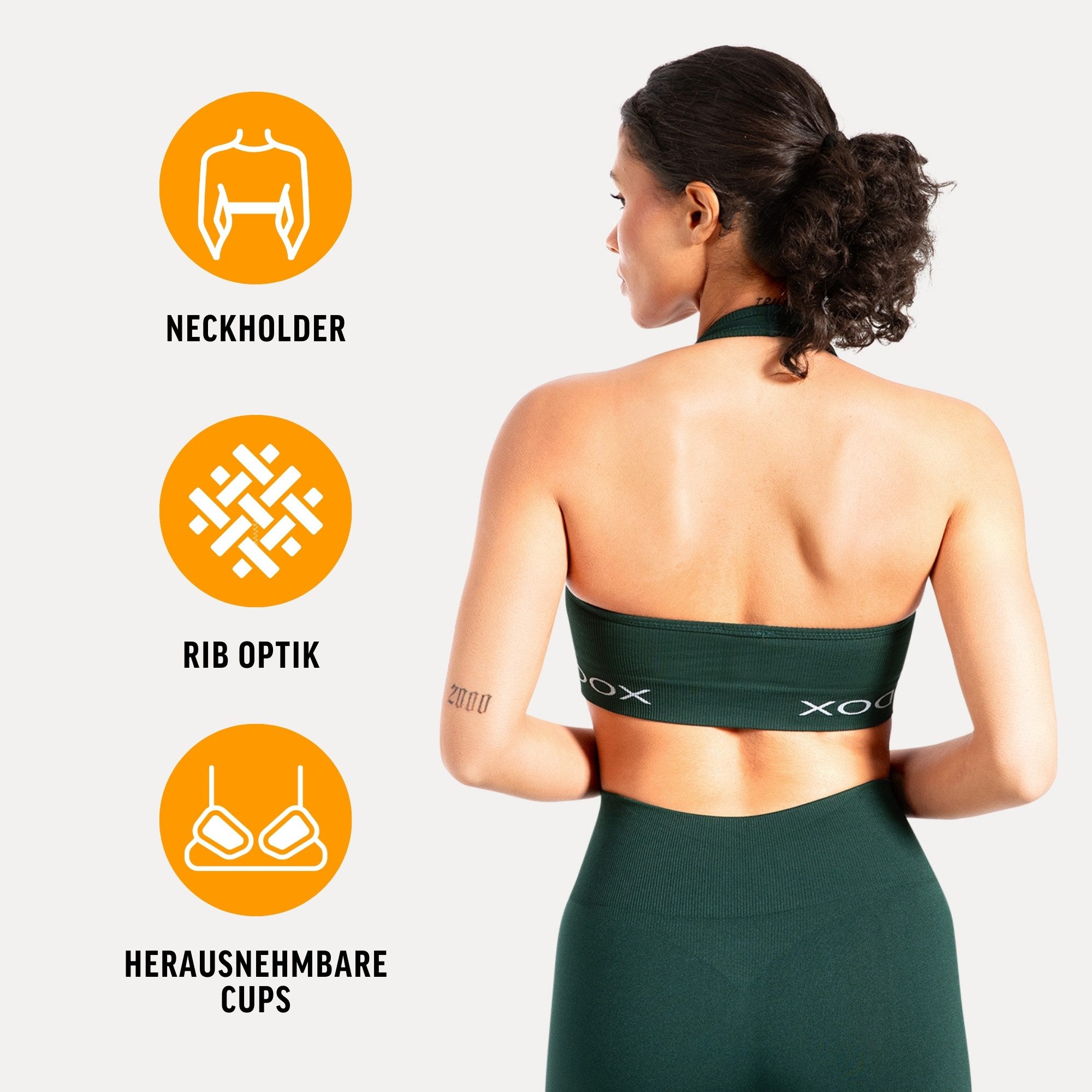 Smilodox Sport-BH Azura, Seamless Sport Top Rückenfrei Starker Halt Fitness günstig online kaufen