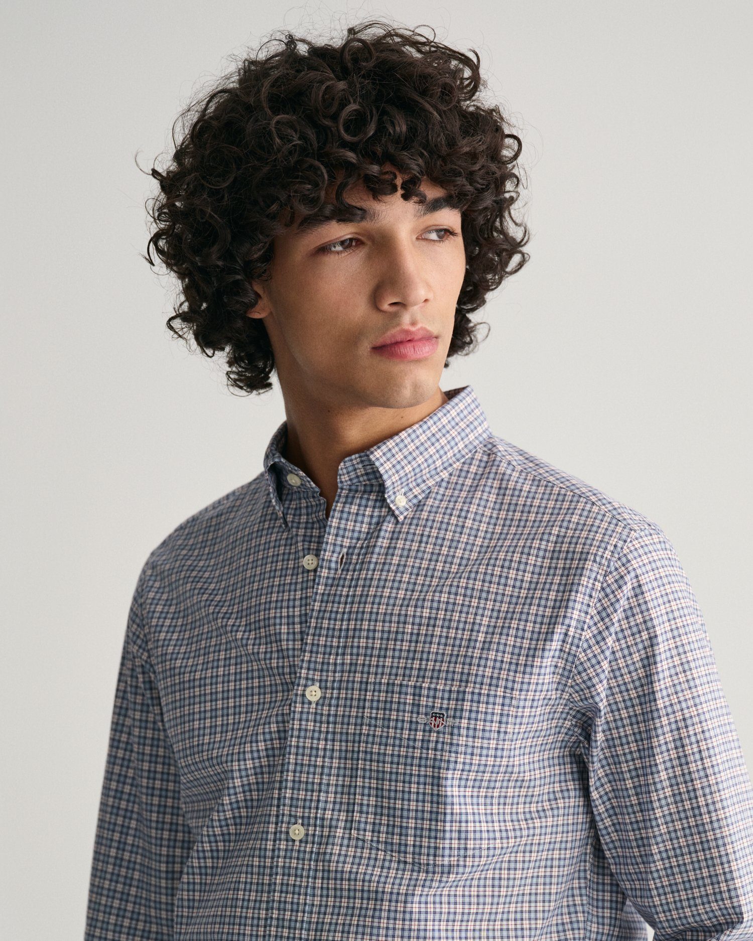 Gant Langarmhemd REG POPLIN MICROCHECK SHIRT günstig online kaufen