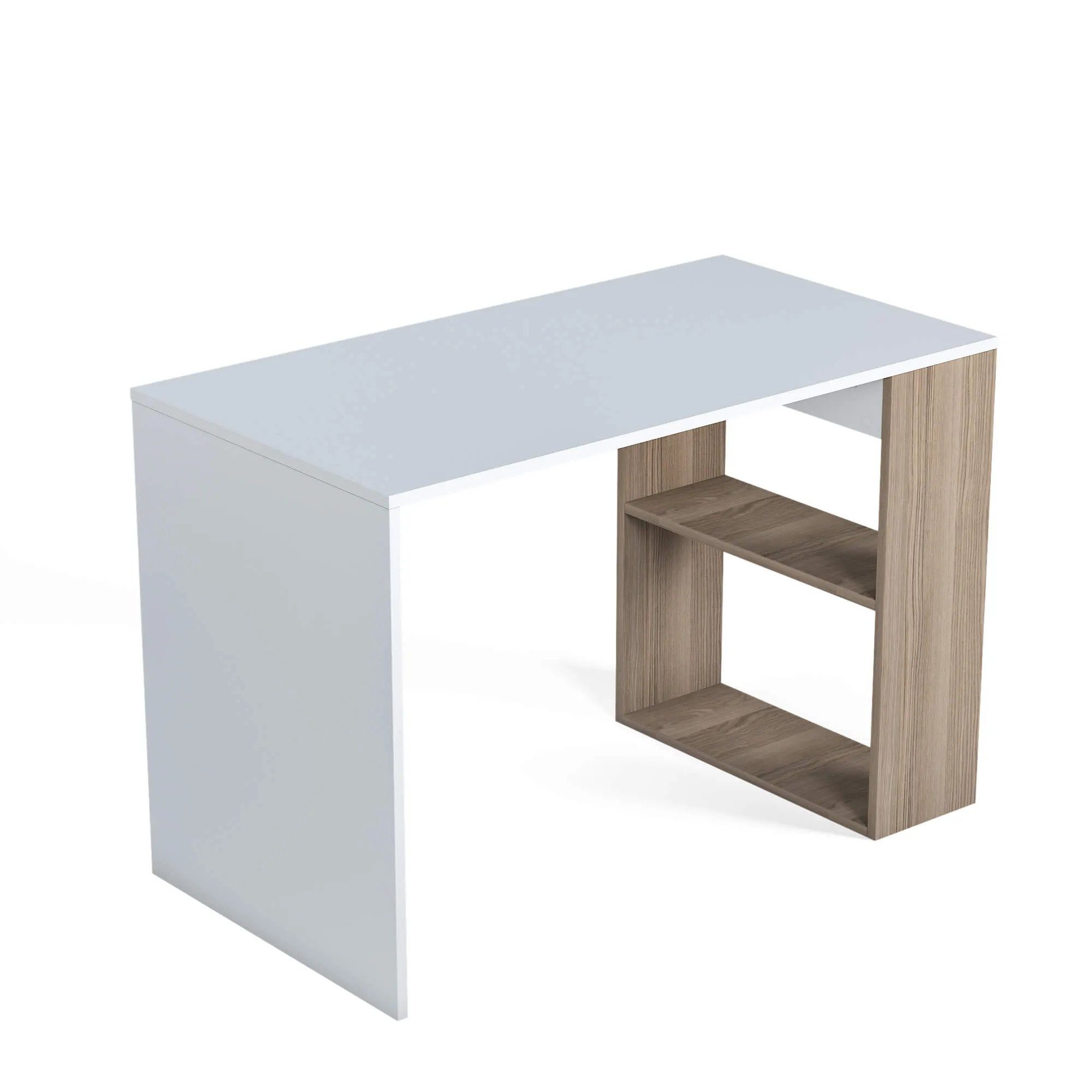 Minimadecor Schreibtisch Minimadecor Schreibtisch & Deserto weiß x76cm 110cm weiß/braun x60cm