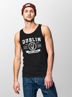 Neverless Tanktop Herren Tank-Top Dublin Irland Retro Design Print Aufdruck Muskelshirt Muscle Shirt Neverless® mit Print