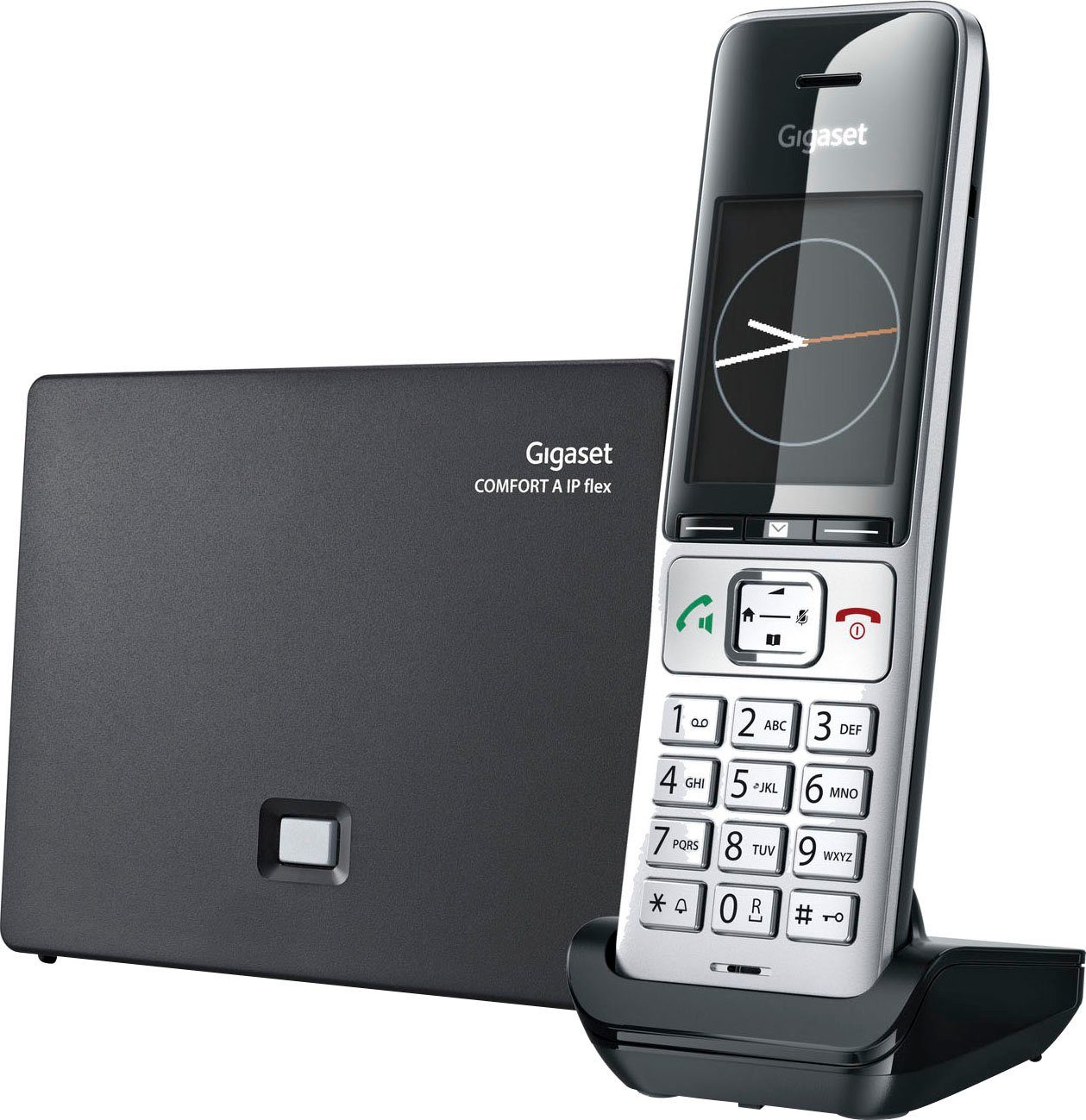 Gigaset COMFORT 500A (Mobilteile: (Ethernet) LAN 1, DECT-Telefon IP flex Schnurloses