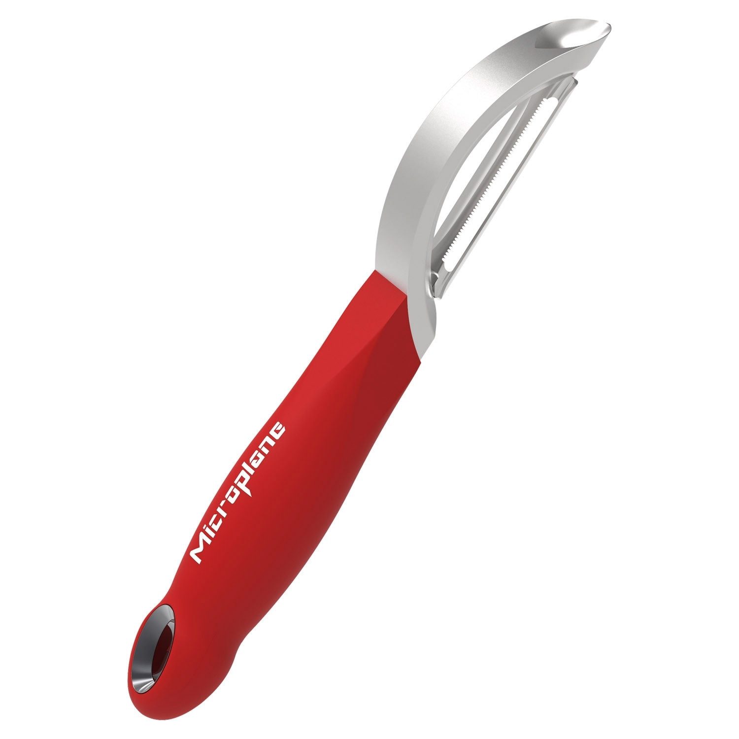 Microplane Sparschäler Schäler SPECIALTY, L 18,5 cm, Rot, Edelstahl, (1-tlg)