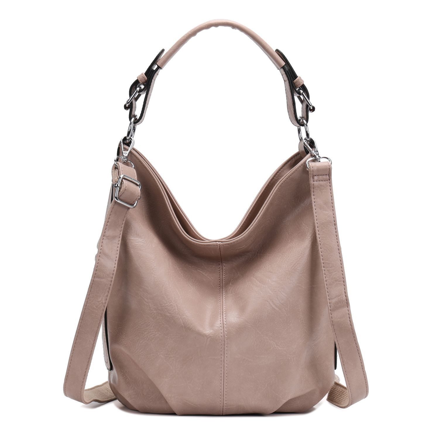 Schultertasche DAMEN TASCHE Hobo Bag Umhängetasche Crossbody Shopper Leder Optik