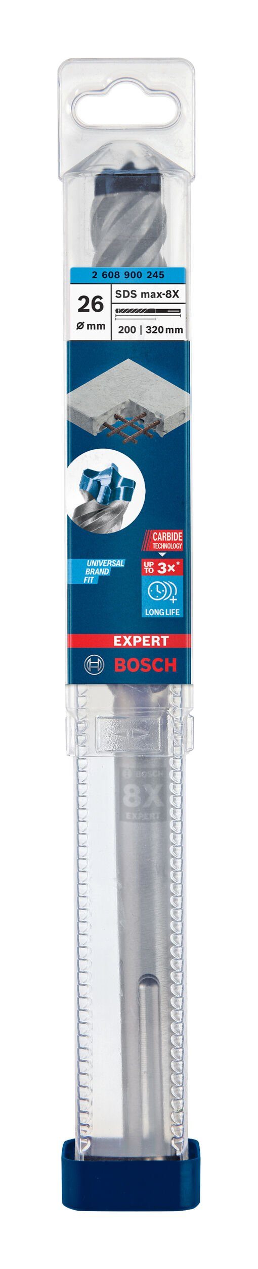 BOSCH Universalbohrer Expert SDS max-8X, 320 26 200 mm Hammerbohrer - x x
