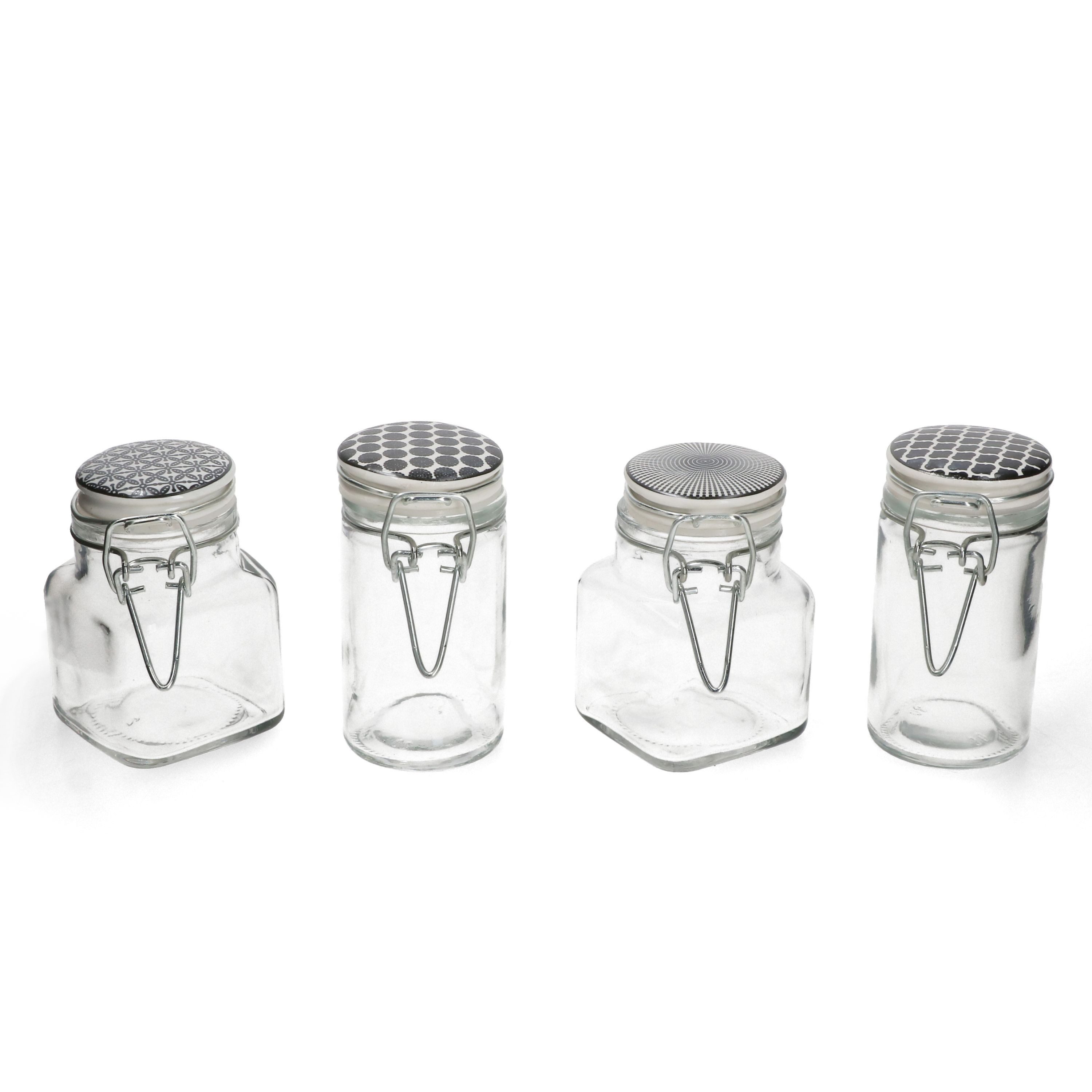 MamboCat Vorratsglas 4er Set Vorratsglas 90ml Takeo, Glas