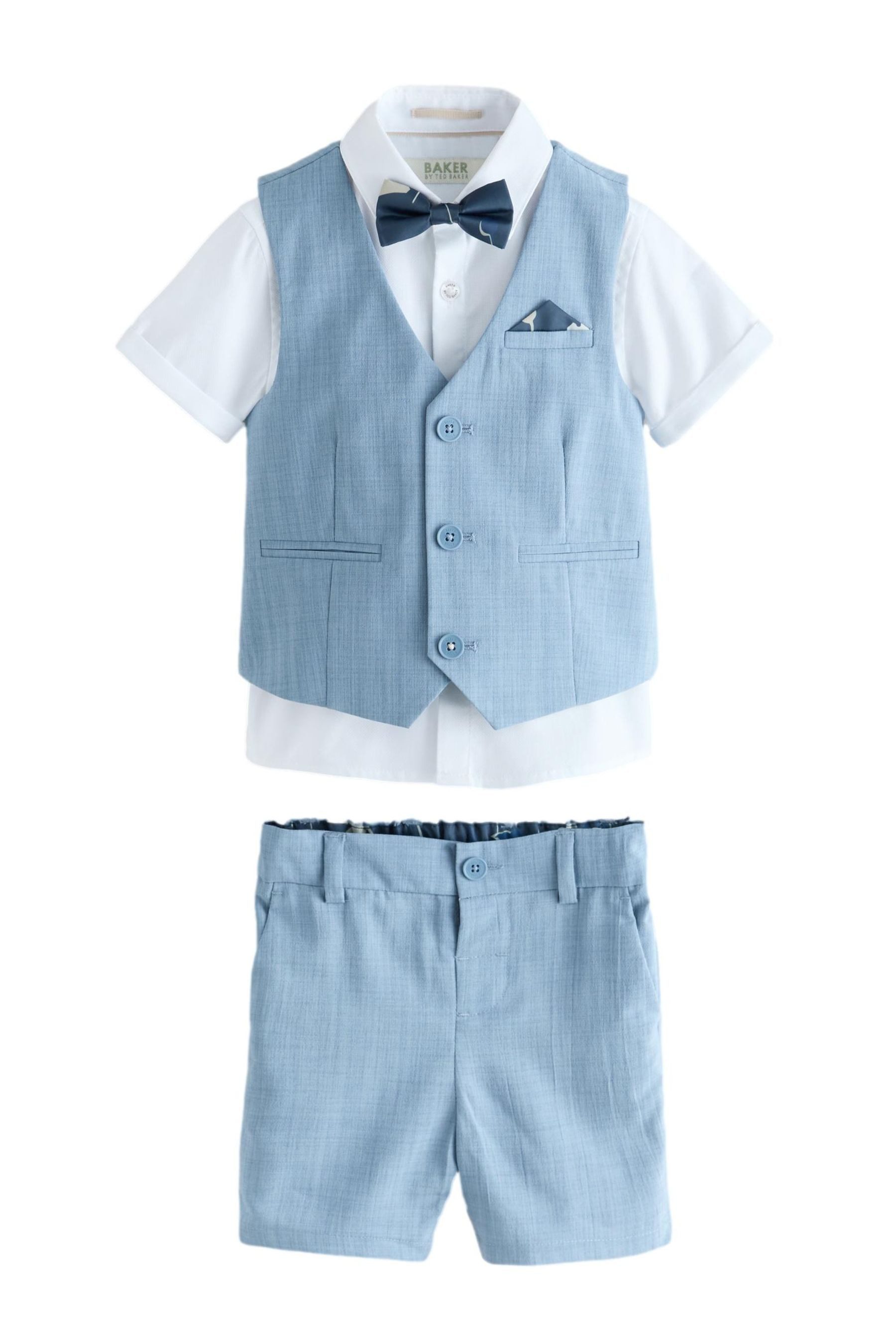 Baker by Ted Baker Kinderanzug Baker by Ted Baker Hemd, Weste und Shorts im Set (4-tlg)